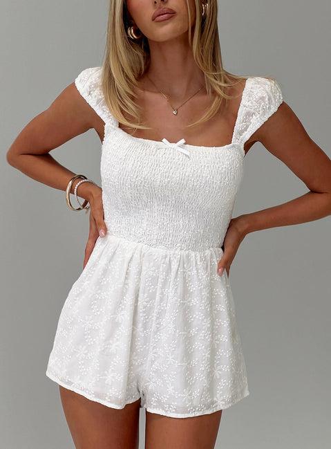 Royal Gleam Romper White Product Image