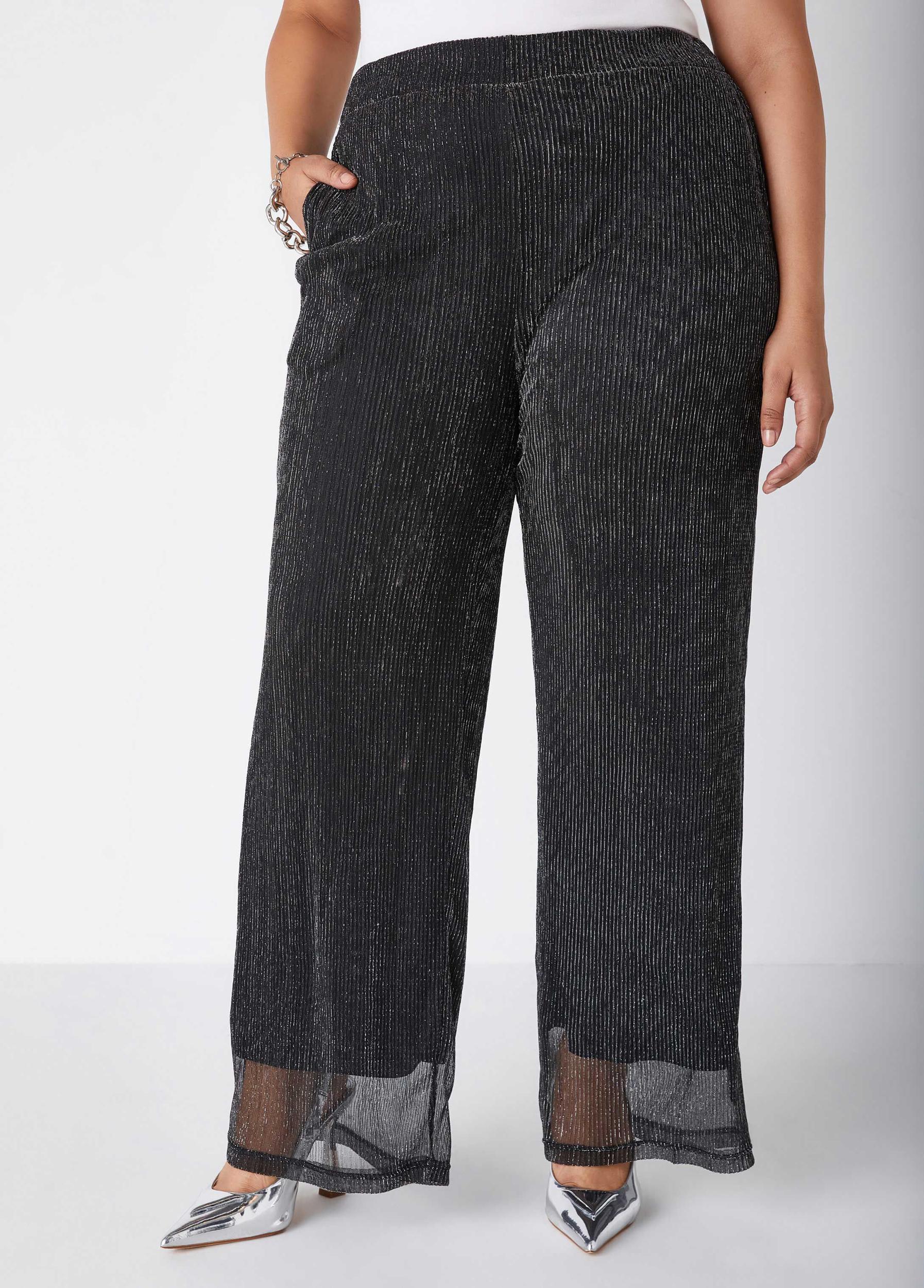 Lurex™ Mesh Straight Leg Pants Product Image