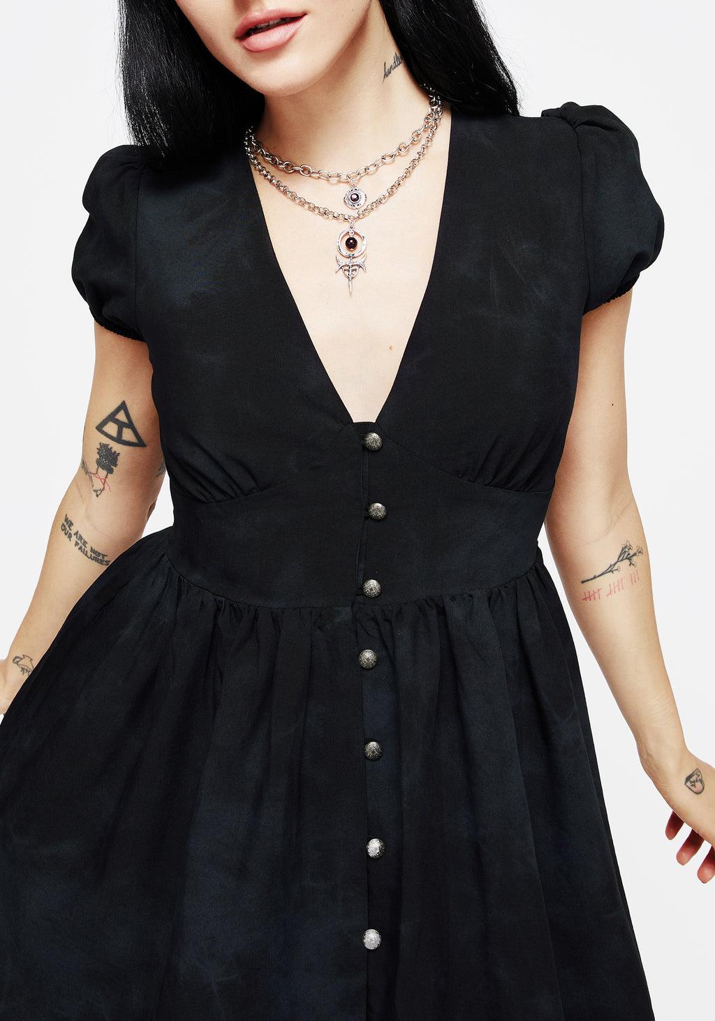 Gladys Button Up Mini Dress Product Image