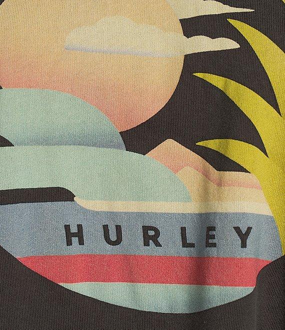 Hurley Society Islands Graphic Short Sleeve Boxy Cropped T-Shirt Product Image