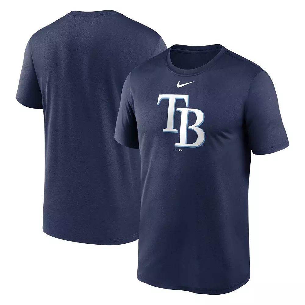 Men's Nike Navy Tampa Bay Rays New Legend Logo T-Shirt, Size: Small, Blue Product Image