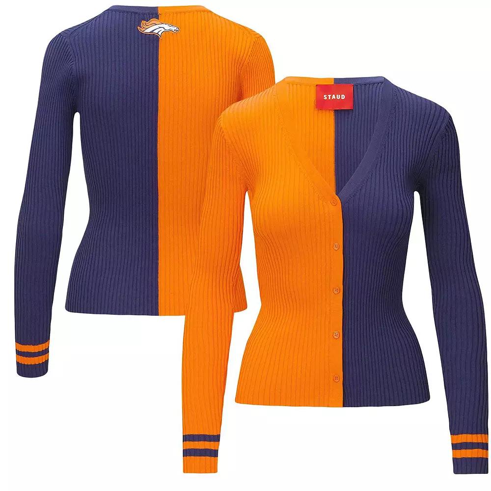 Women's Orange/Navy Denver Broncos Cargo Sweater,  Product Image
