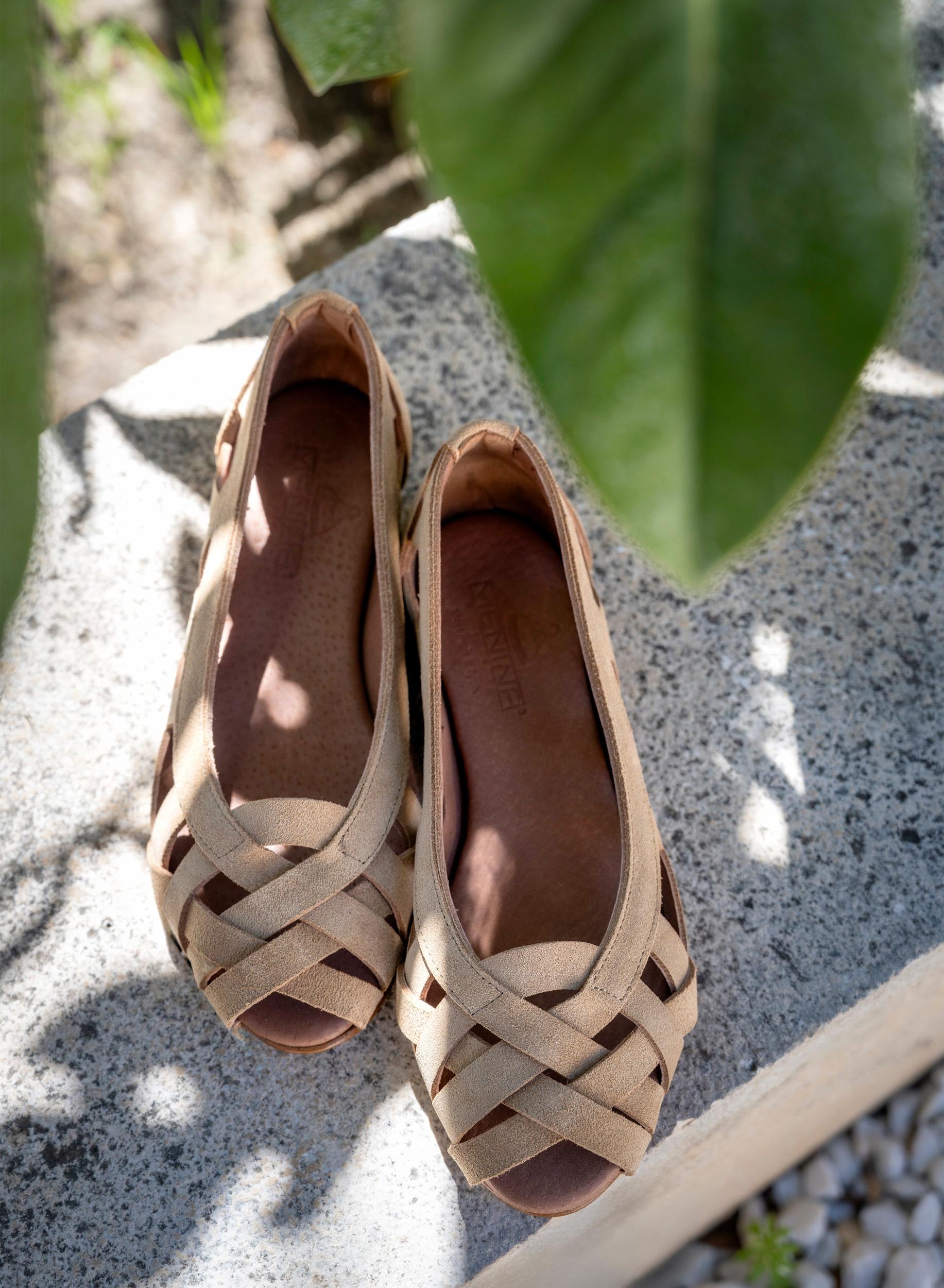 Monica Beige Suede Product Image