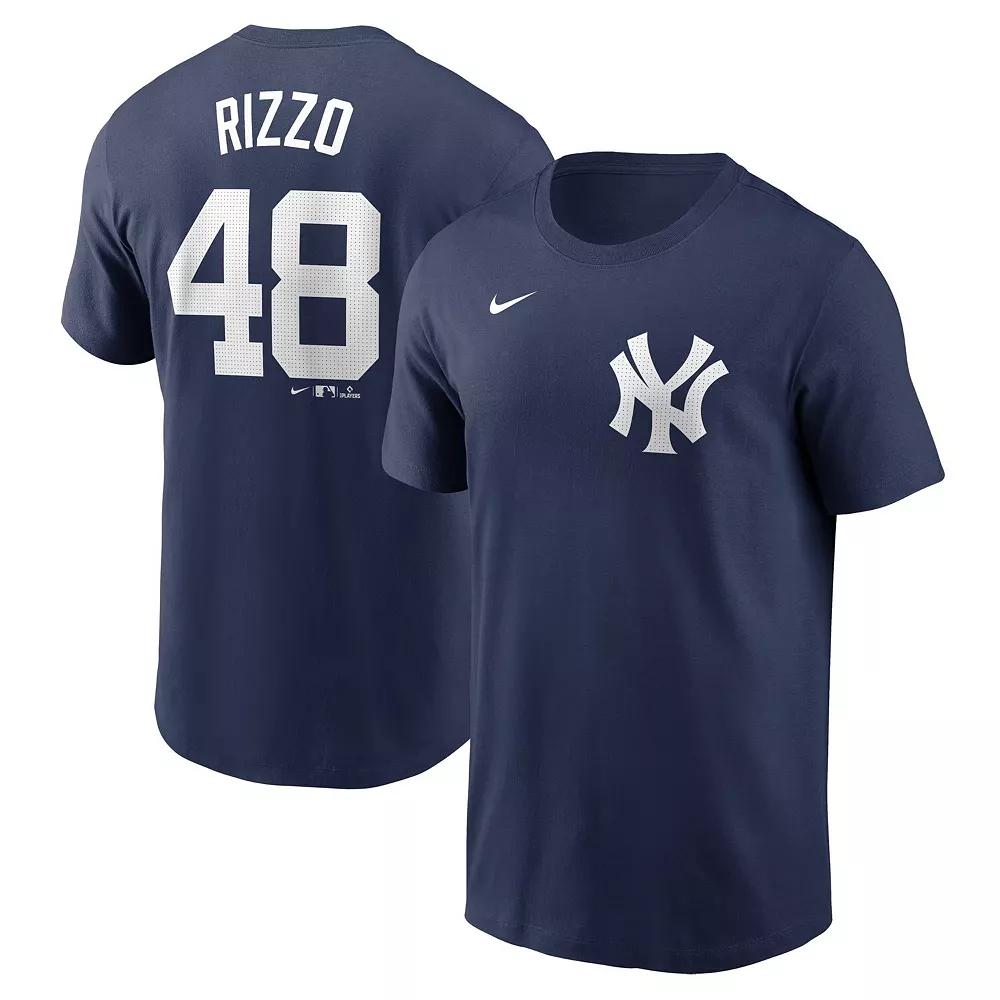 Men's Nike Anthony Rizzo Navy New York Yankees Fuse Name & Number T-Shirt,  Product Image