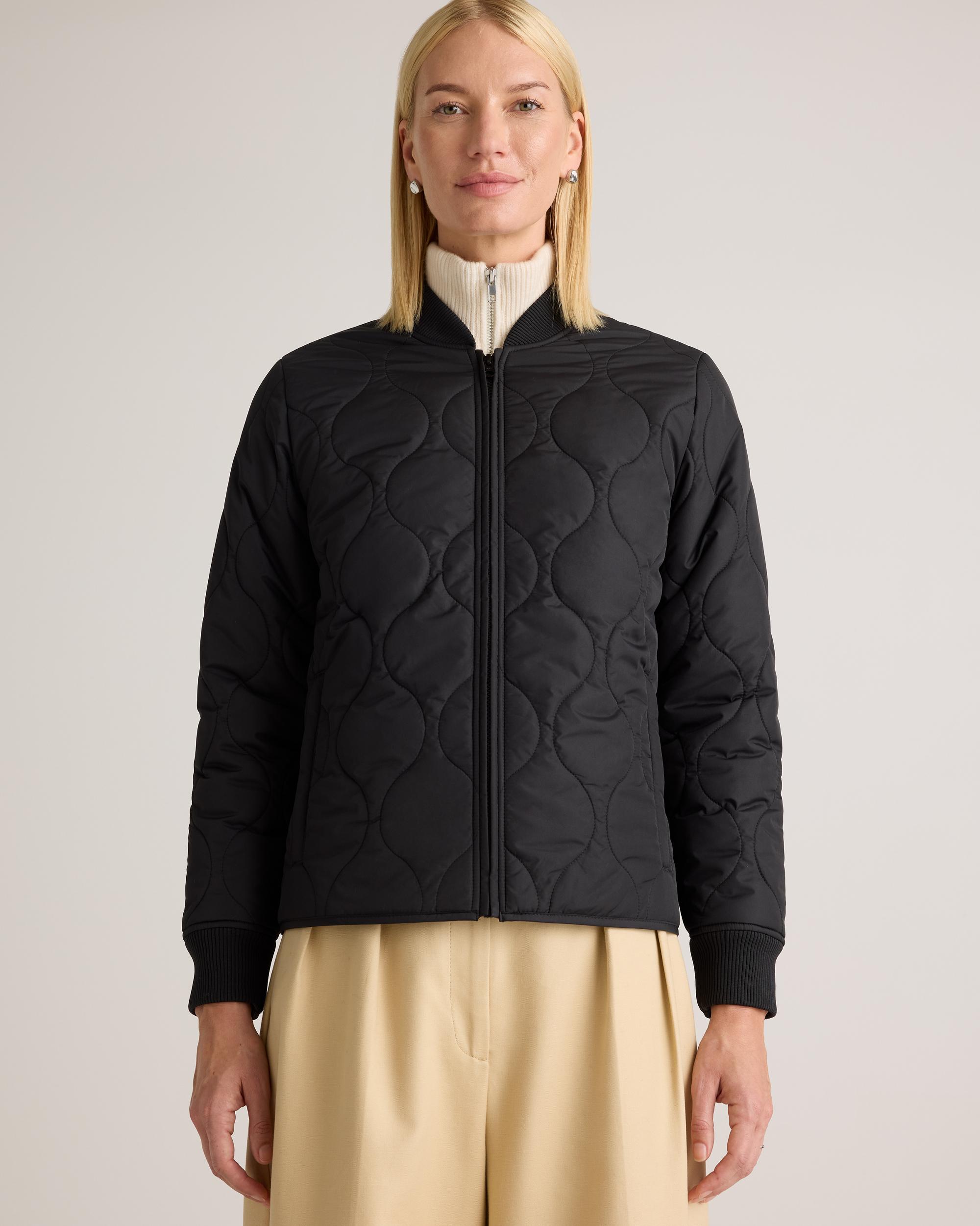 Quince | Women's Featherless Quilted Puffer Bomber Jacket Recycled Polyester Product Image