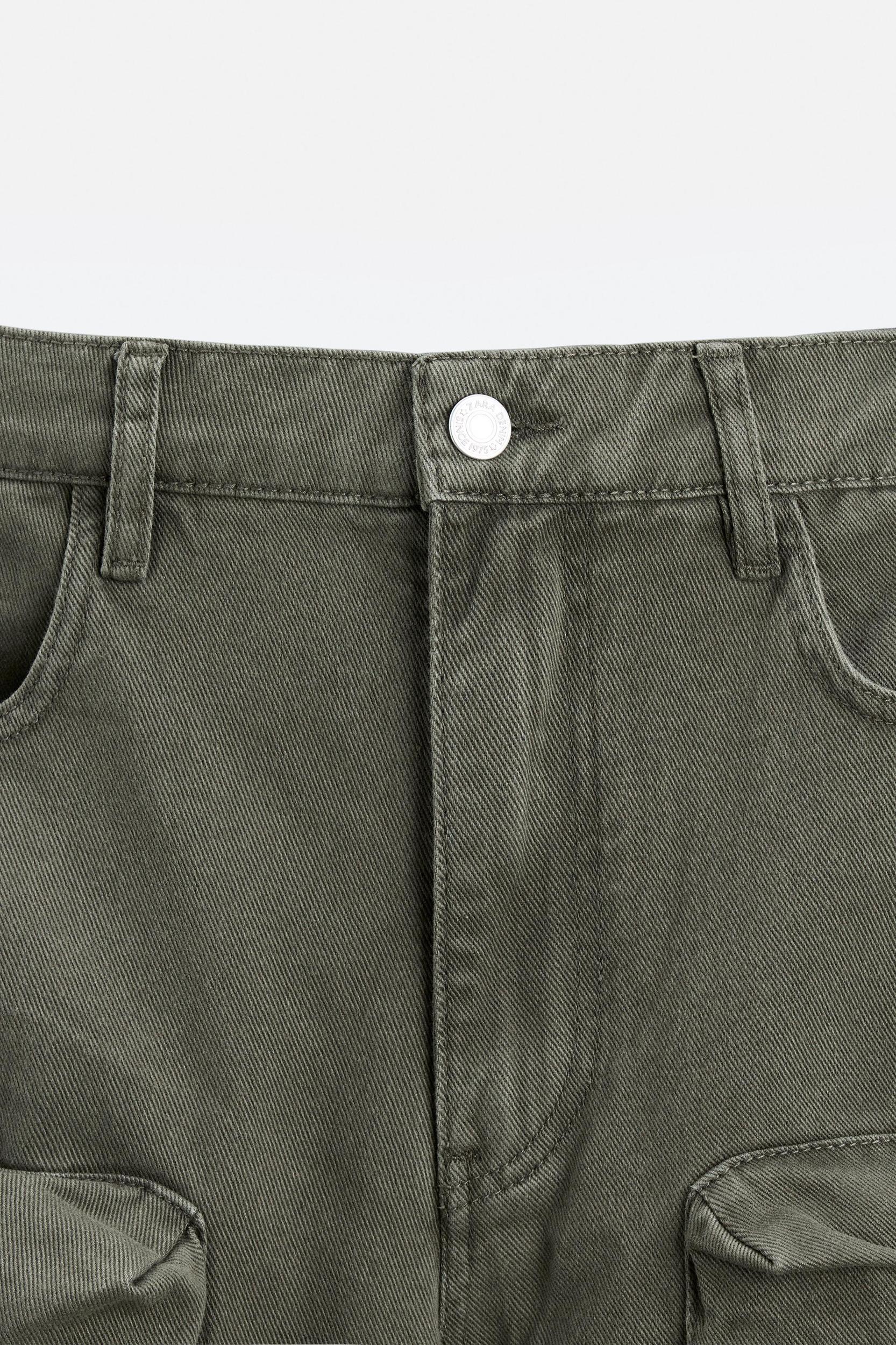 POCKET DENIM CARGO PANTS Product Image