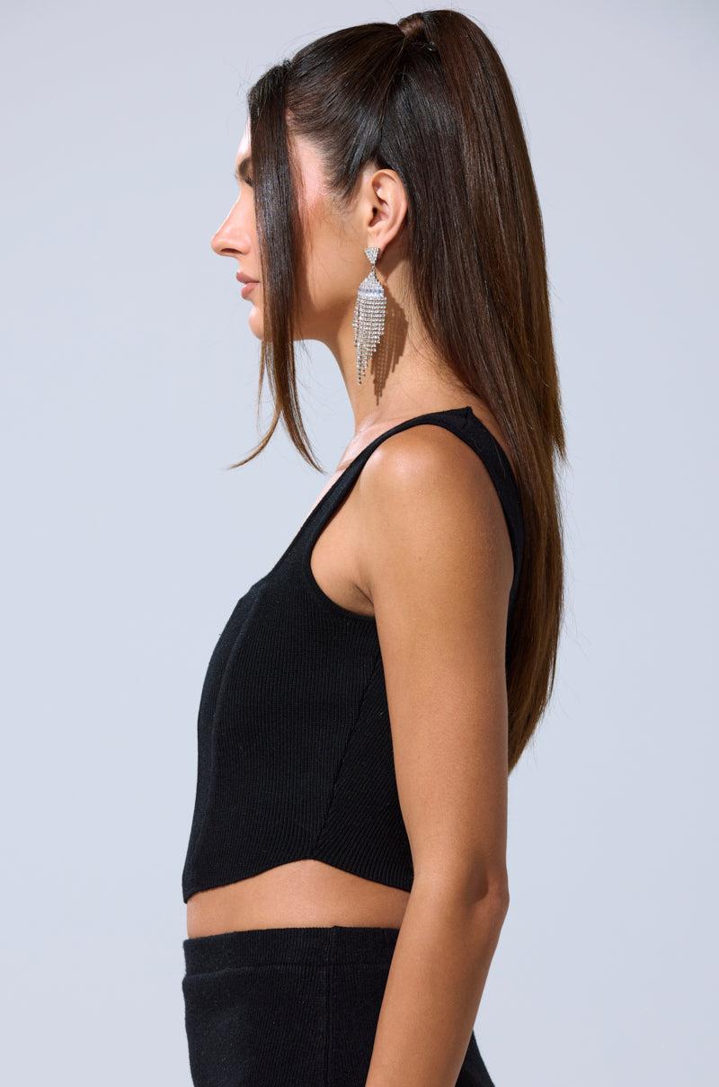 BIG MOOD FITTED CORSET IN BLACK Product Image