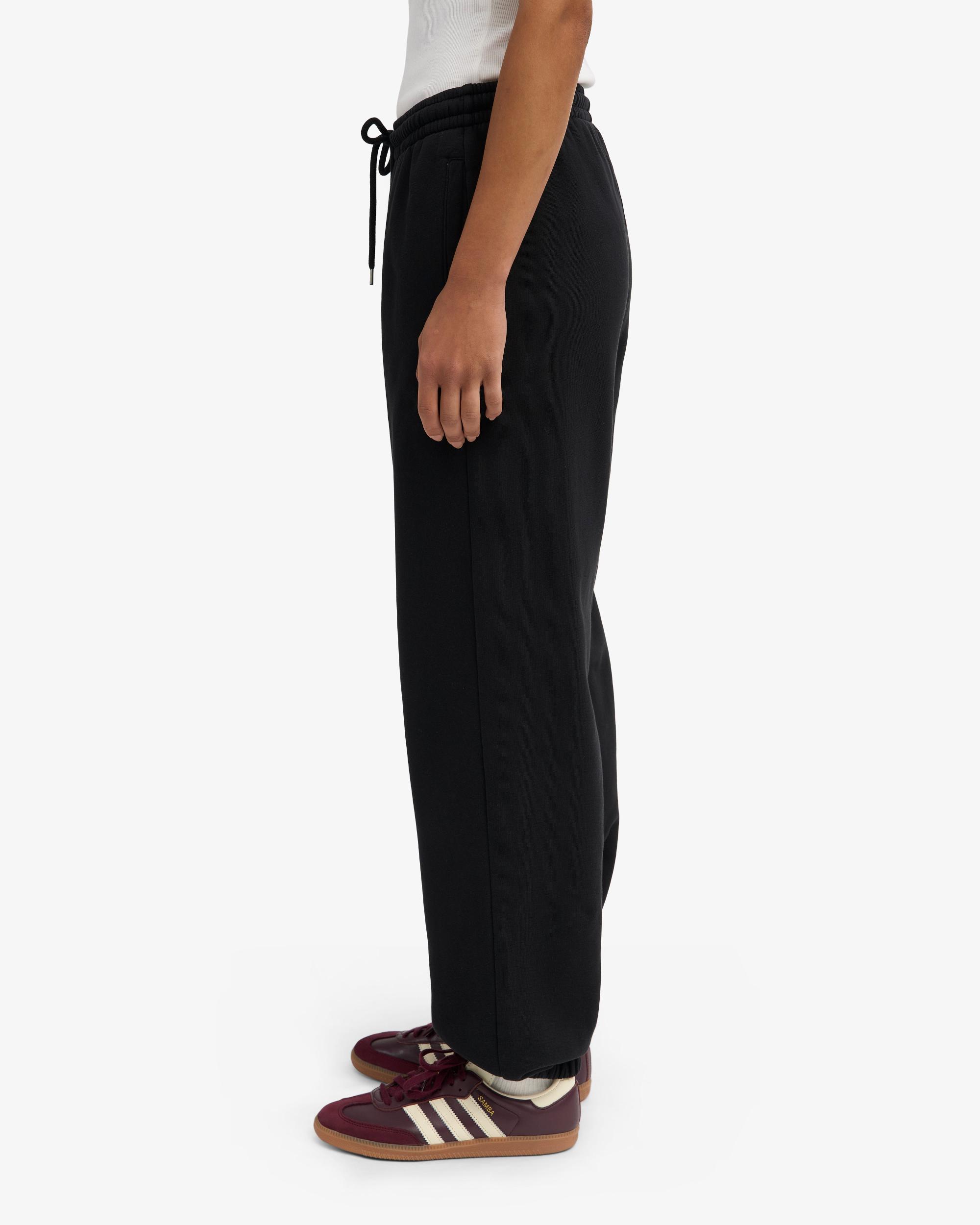 Organic Relaxed Sweatpants - Deep Black Product Image
