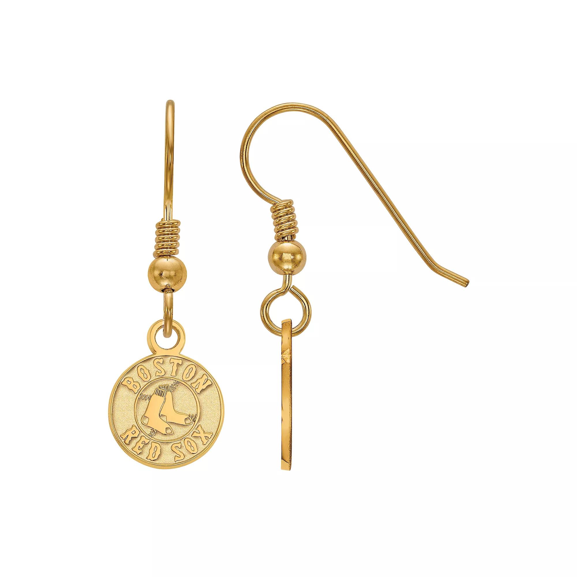 LogoArt Sterling Silver Boston Red Sox Extra-Small Dangle Earrings, Women's, Size: 29 mm Product Image