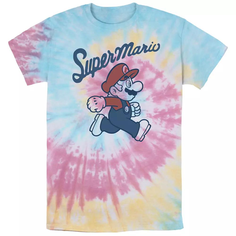 Men's Nintendo Super Mario Tee, Size: Large, White Blue Product Image