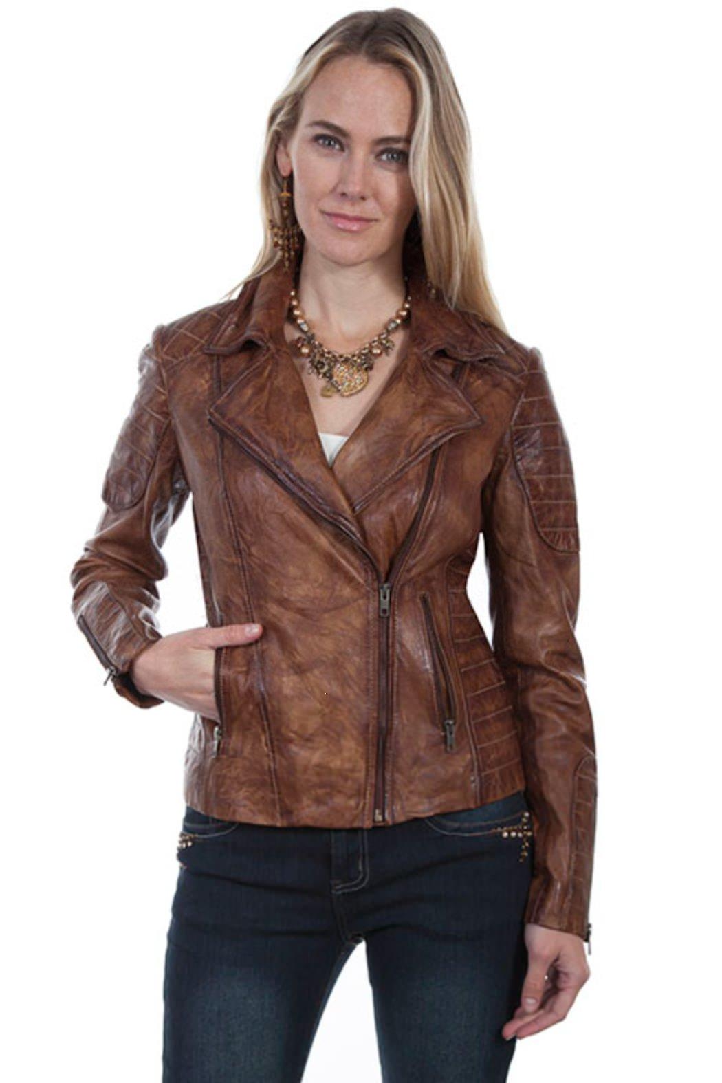 Sanded Leather Jacket Product Image