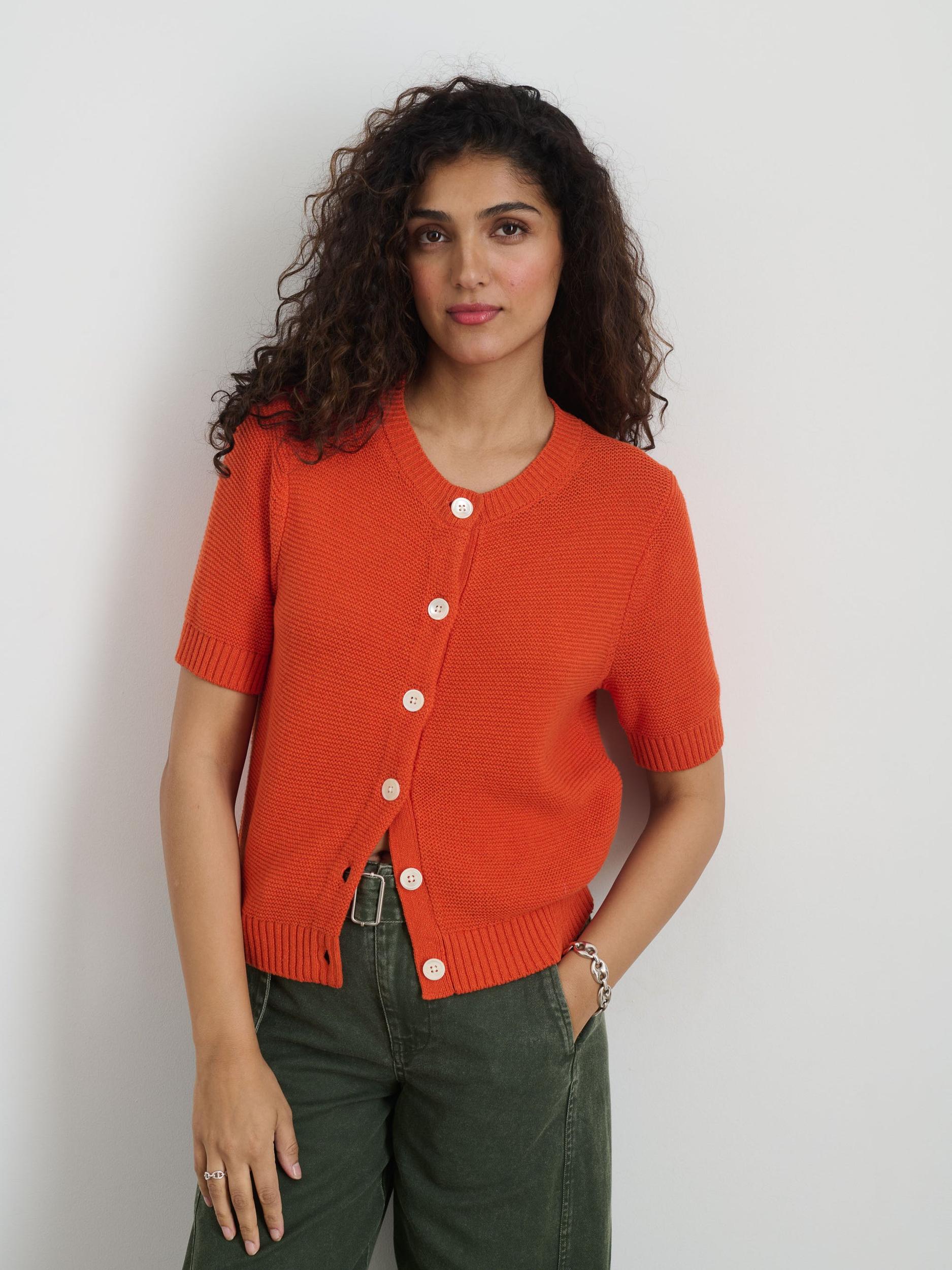 Elle Sweater In Cotton Linen Product Image