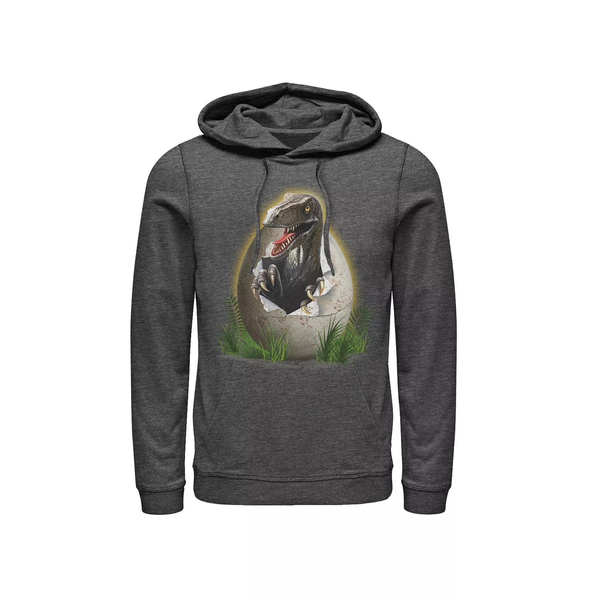 Men's Jurassic Park Raptor Breaking The Egg Pullover Graphic Hoodie,  Product Image