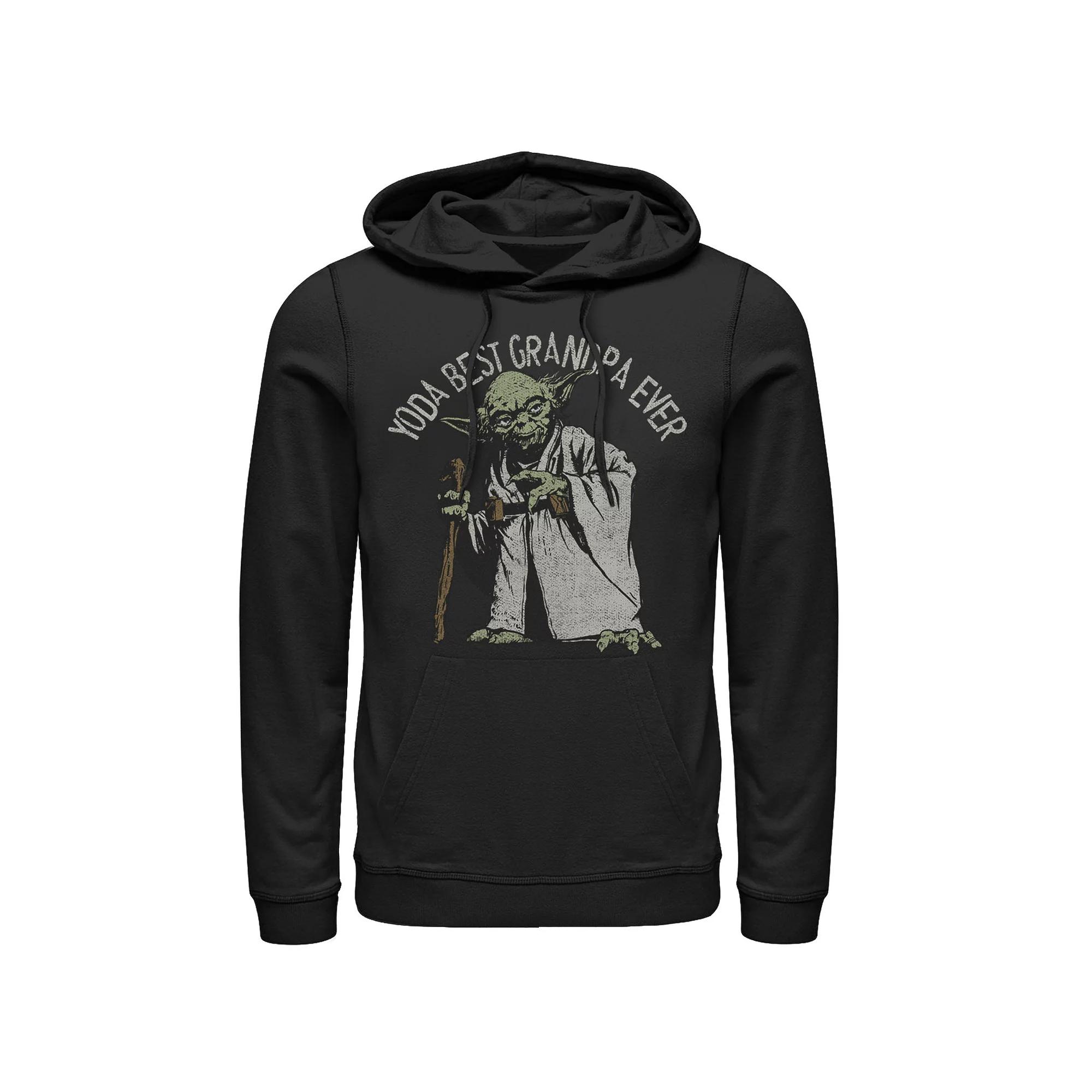 Men's Star Wars Yoda Best Grandpa Ever Portrait Hoodie,  Product Image