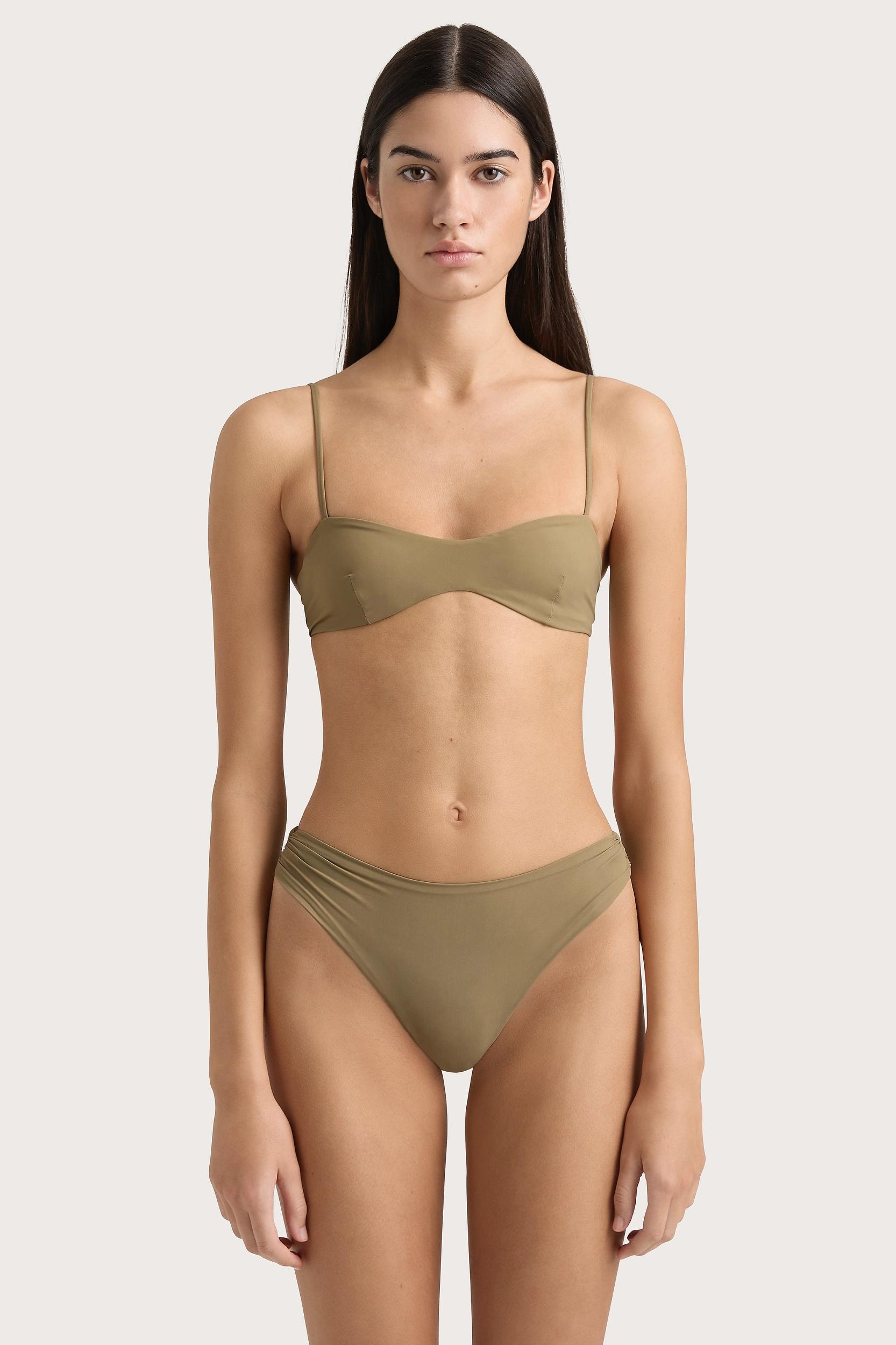 Sete Bikini Top Khaki - Final Sale Product Image