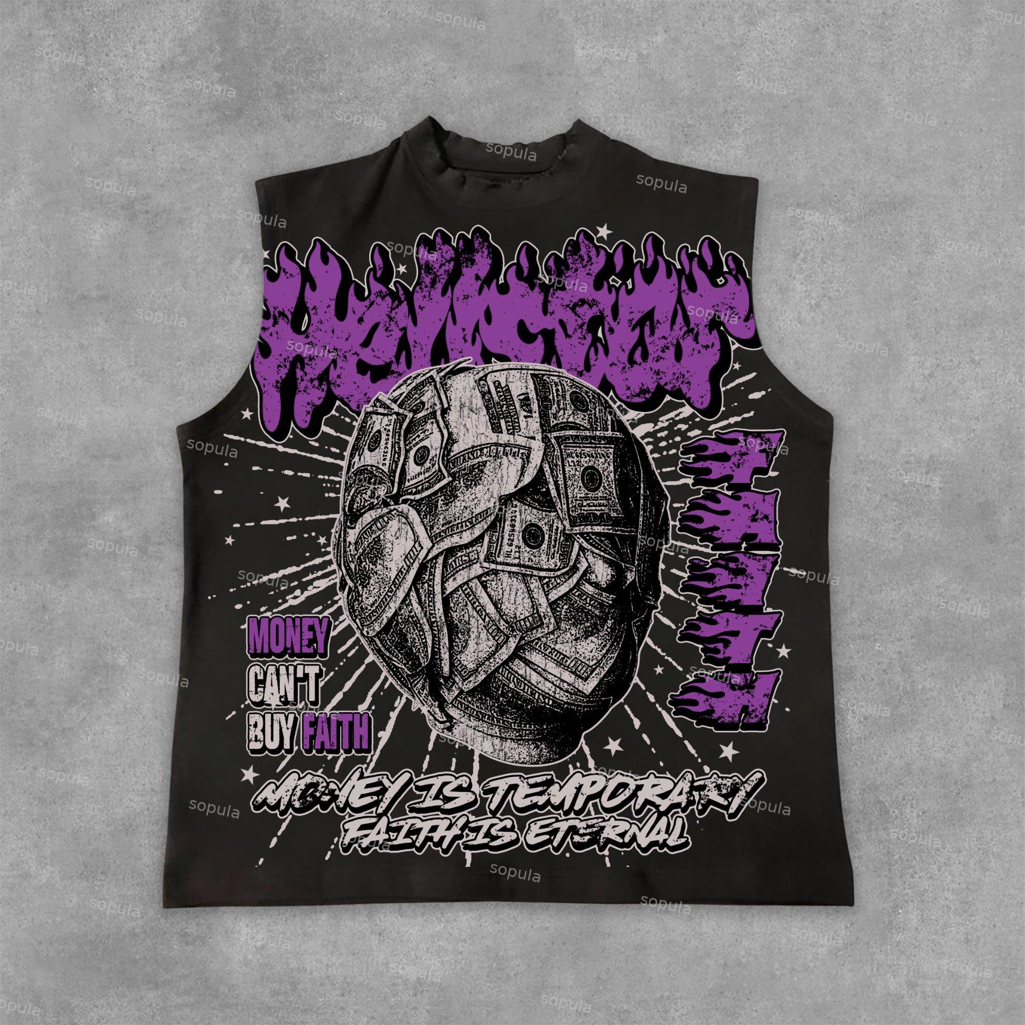 God Saint Graphic Print Tank Top Product Image