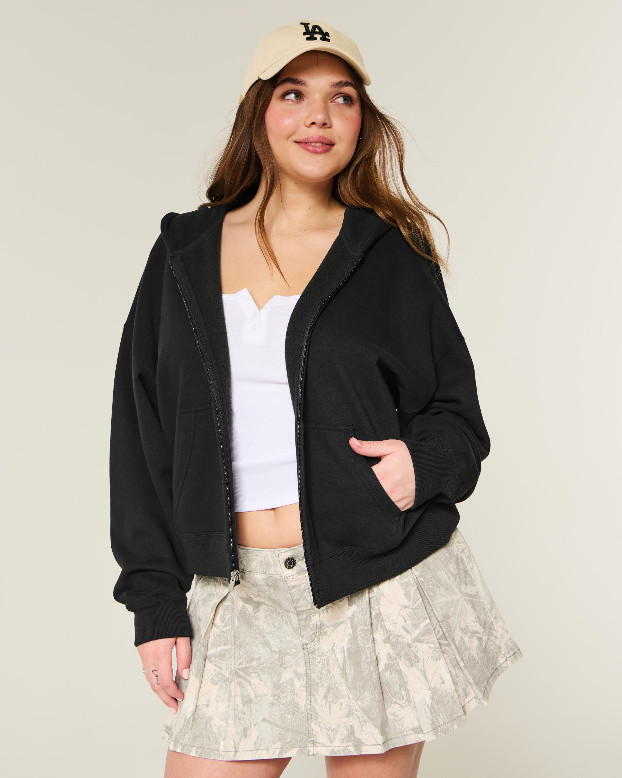 Oversized Zip-Up Hoodie Product Image