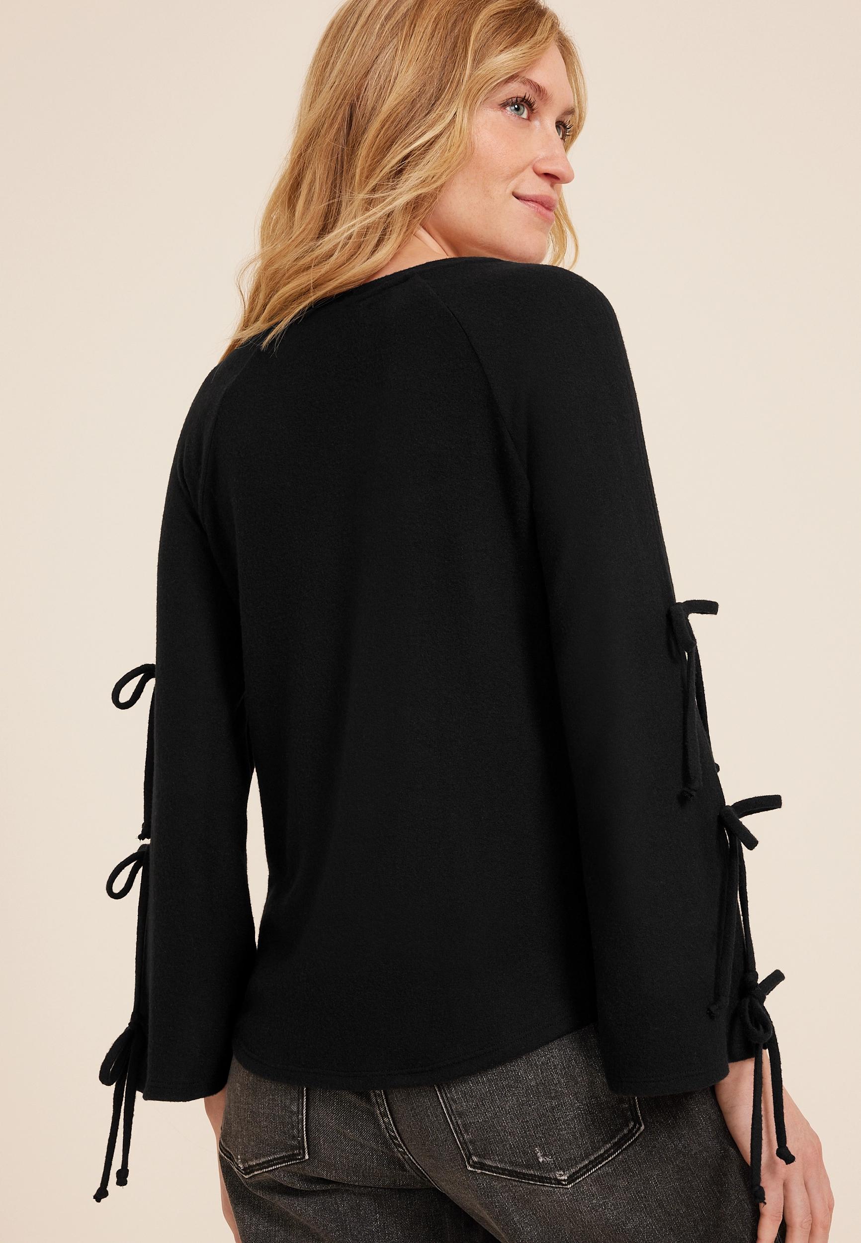 Tie Bell Sleeve Top Product Image