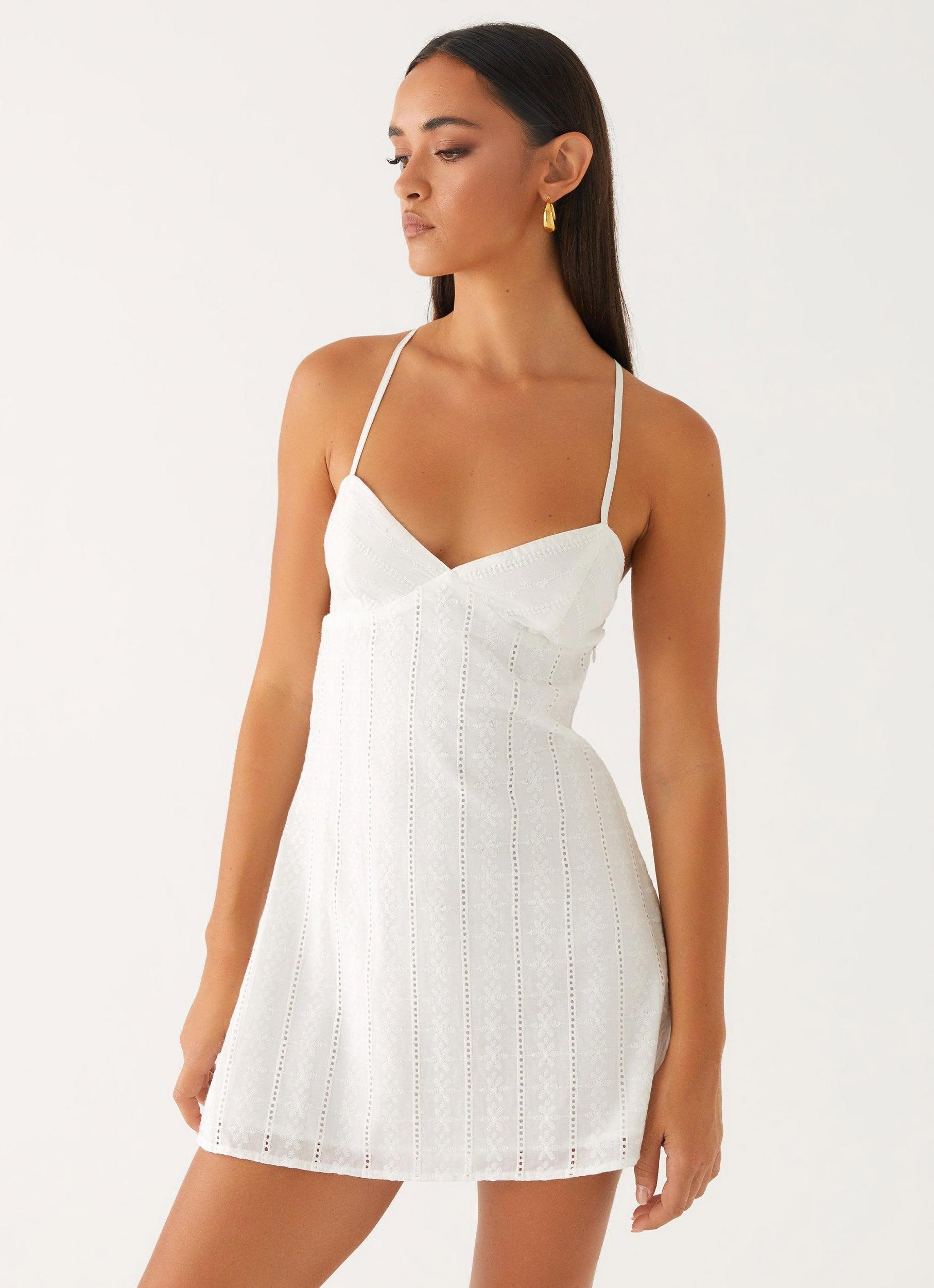 Inara Mini Dress - Ivory Product Image
