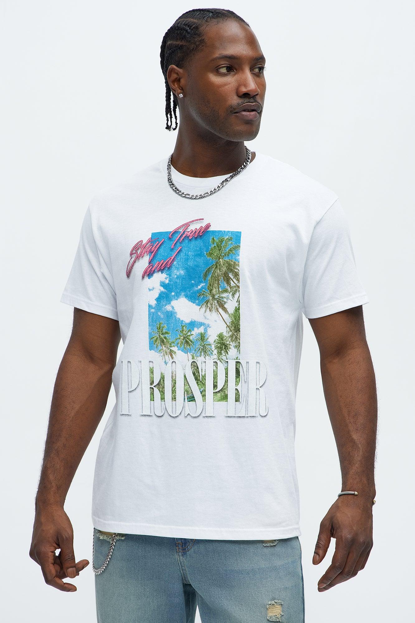Stay True And Prosper Short Sleeve Tee - White Product Image