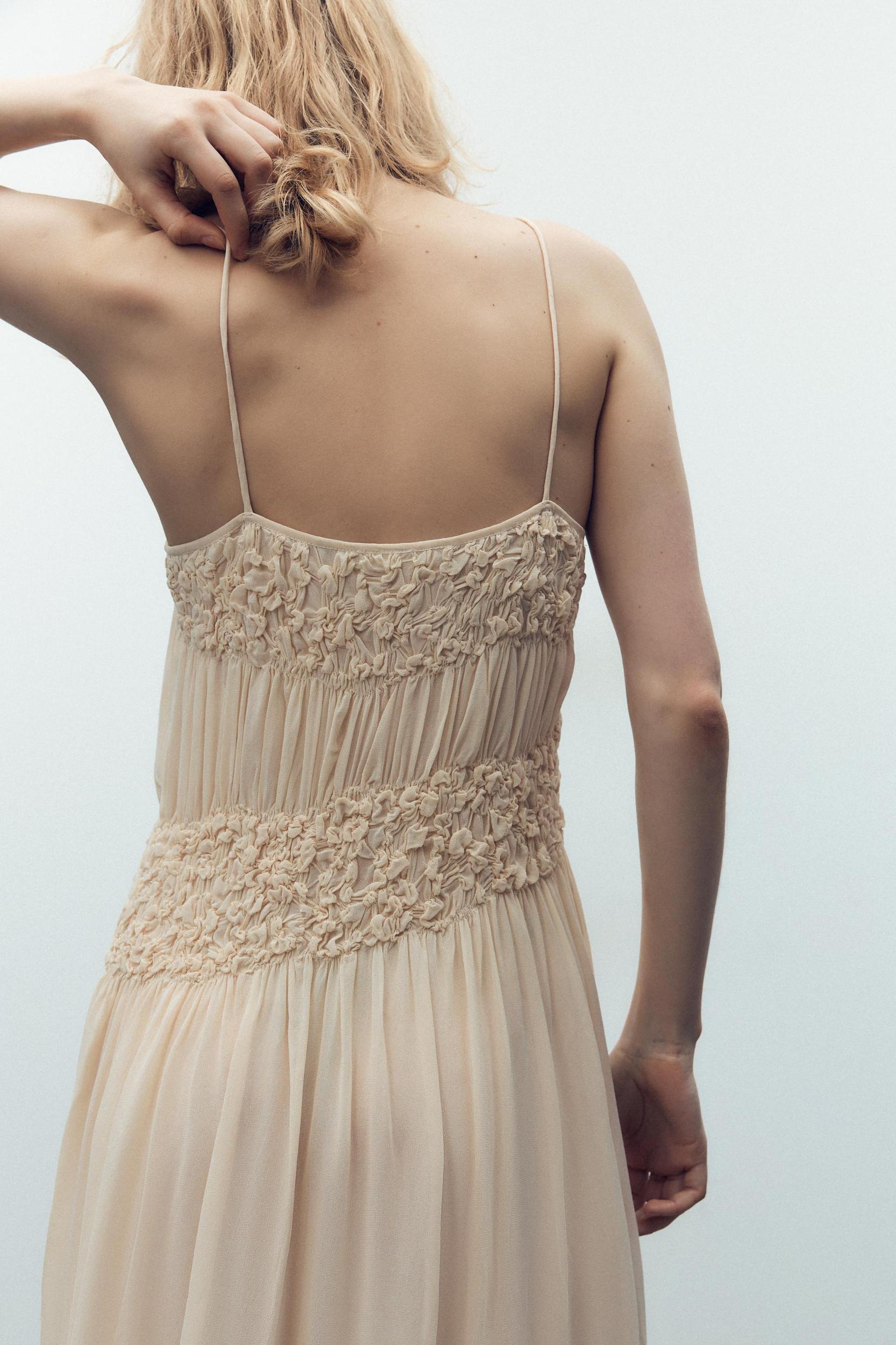 PLEATED STRAP DRESS Product Image