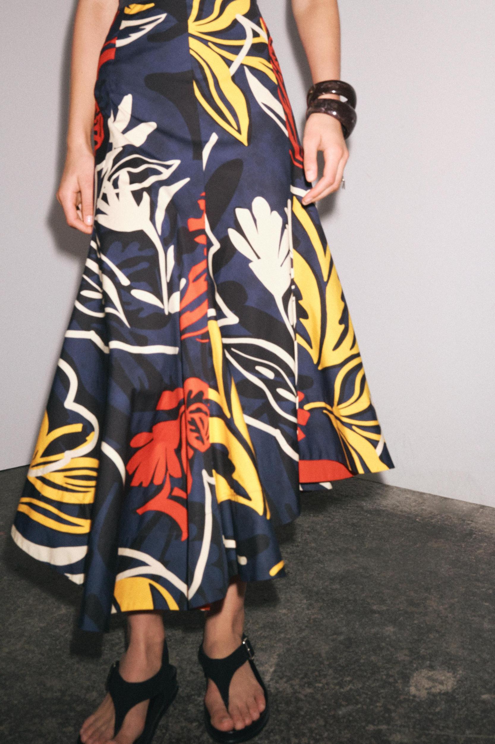 ZW COLLECTION PRINTED SKIRT Product Image