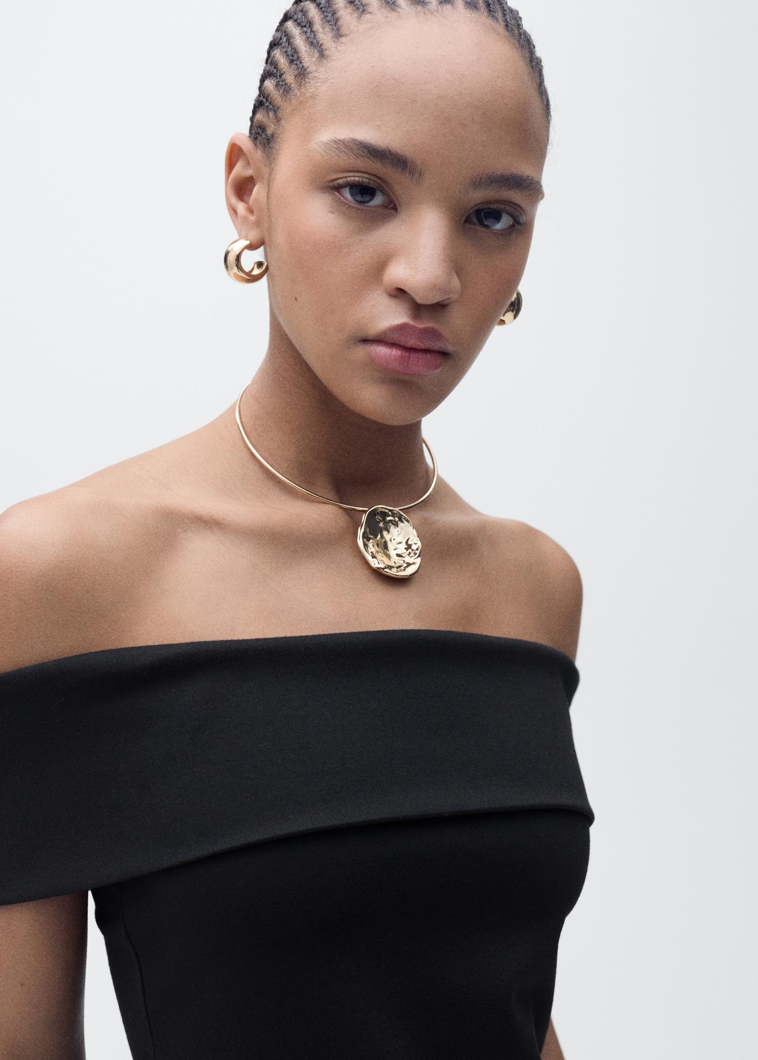 Off-shoulder top - Women | MANGO USA Product Image