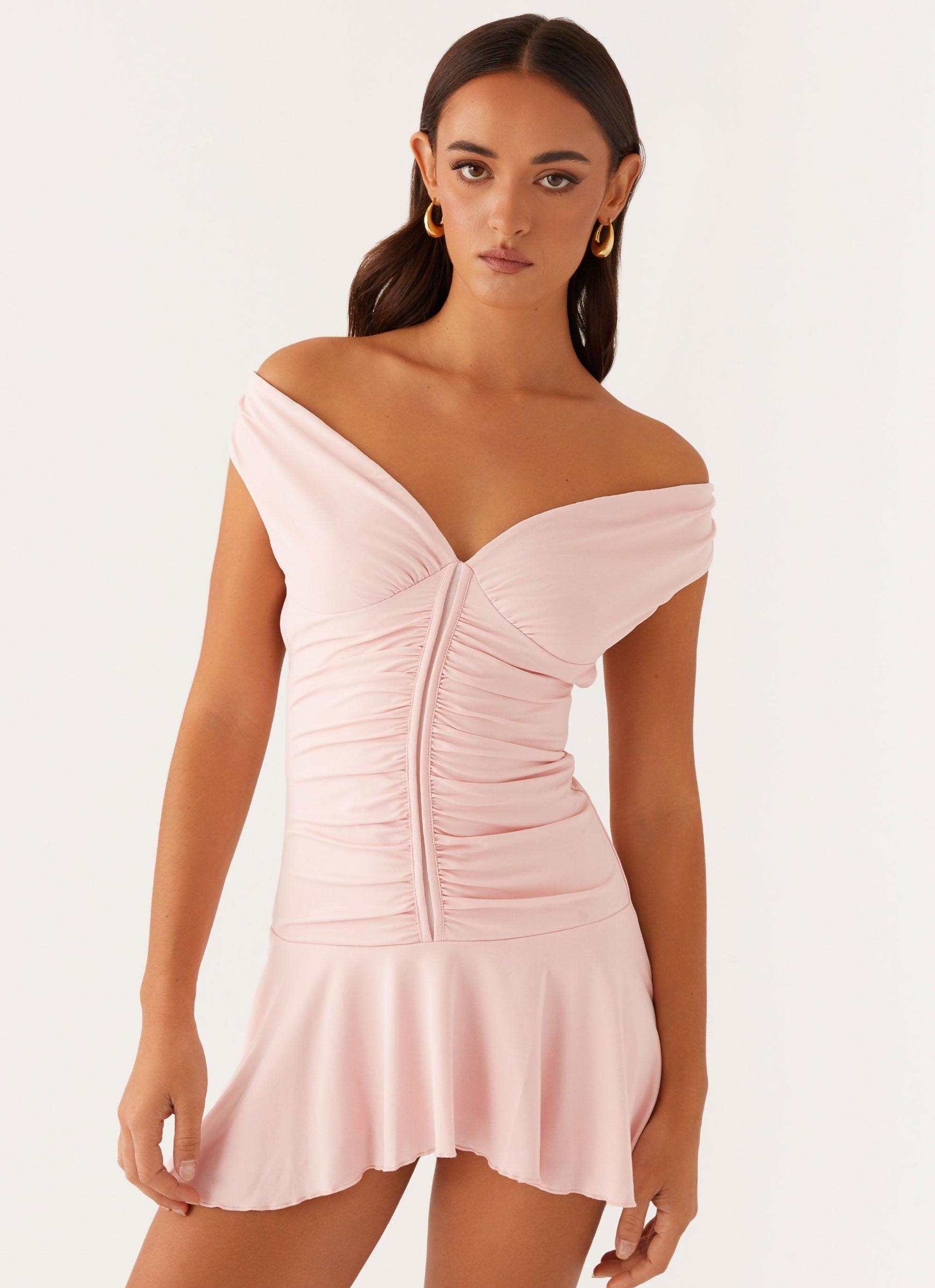 Elianna Mini Dress - Pink Product Image