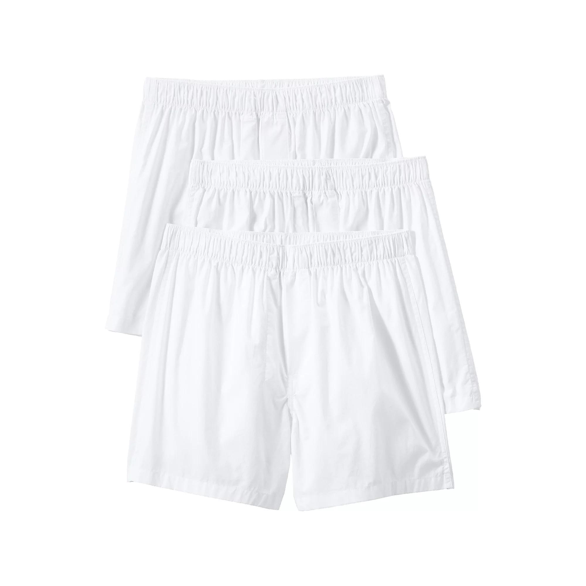 Men's Lands' End 3-Pack Essential Boxers,  Product Image