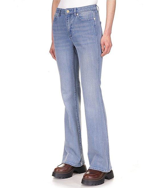 MICHAEL Michael Kors Bowery Flare Leg Stretch Denim Jeans Product Image