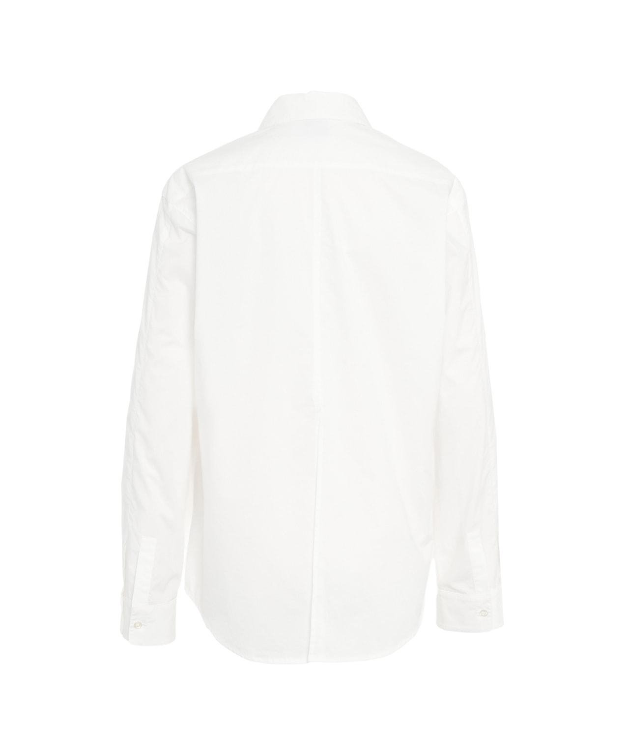 Poplin blouse with logo embroidery Product Image