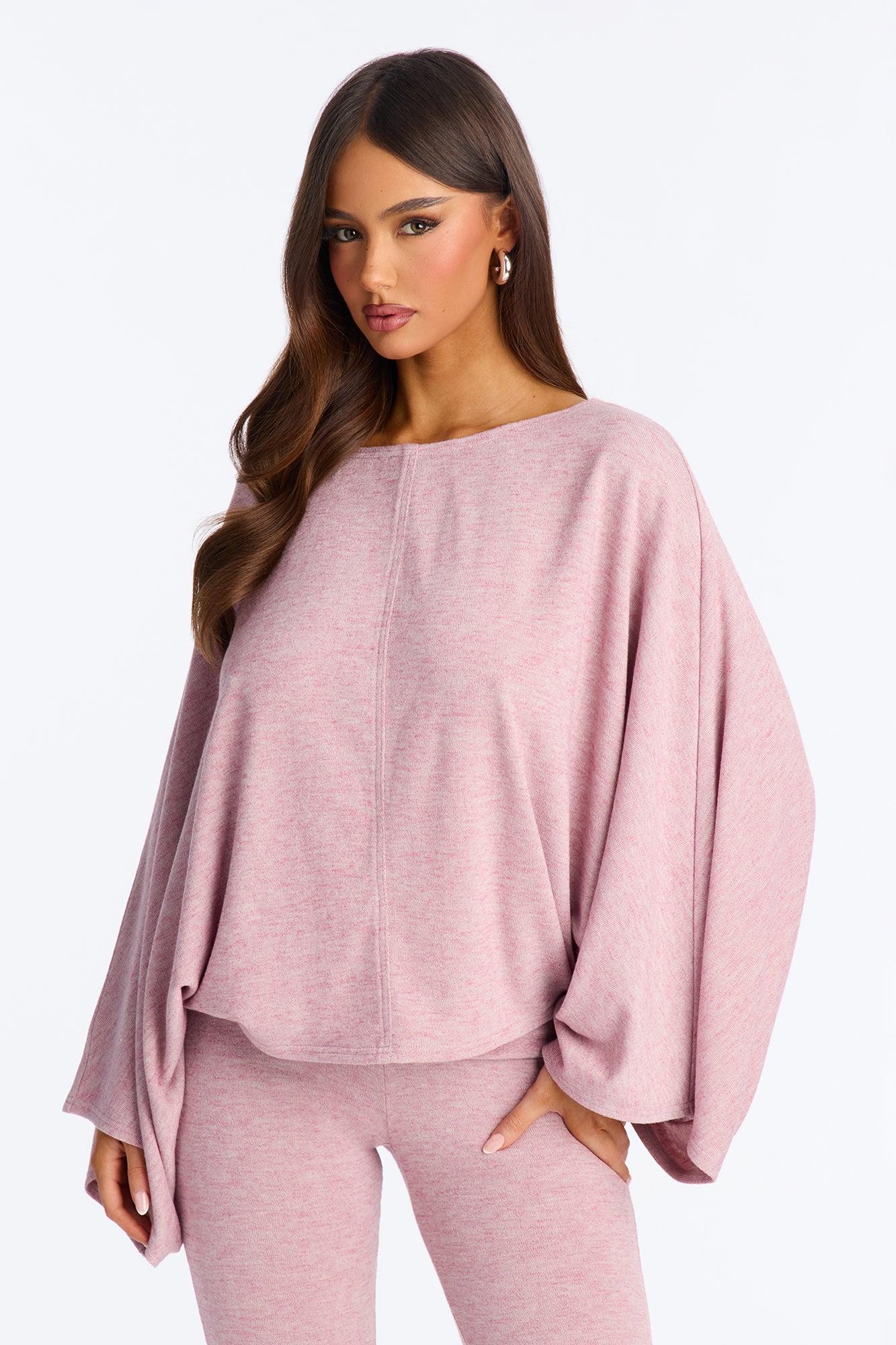 Amaya Capri Jumpsuit And Draped Top Set - Mauve Female Product Image