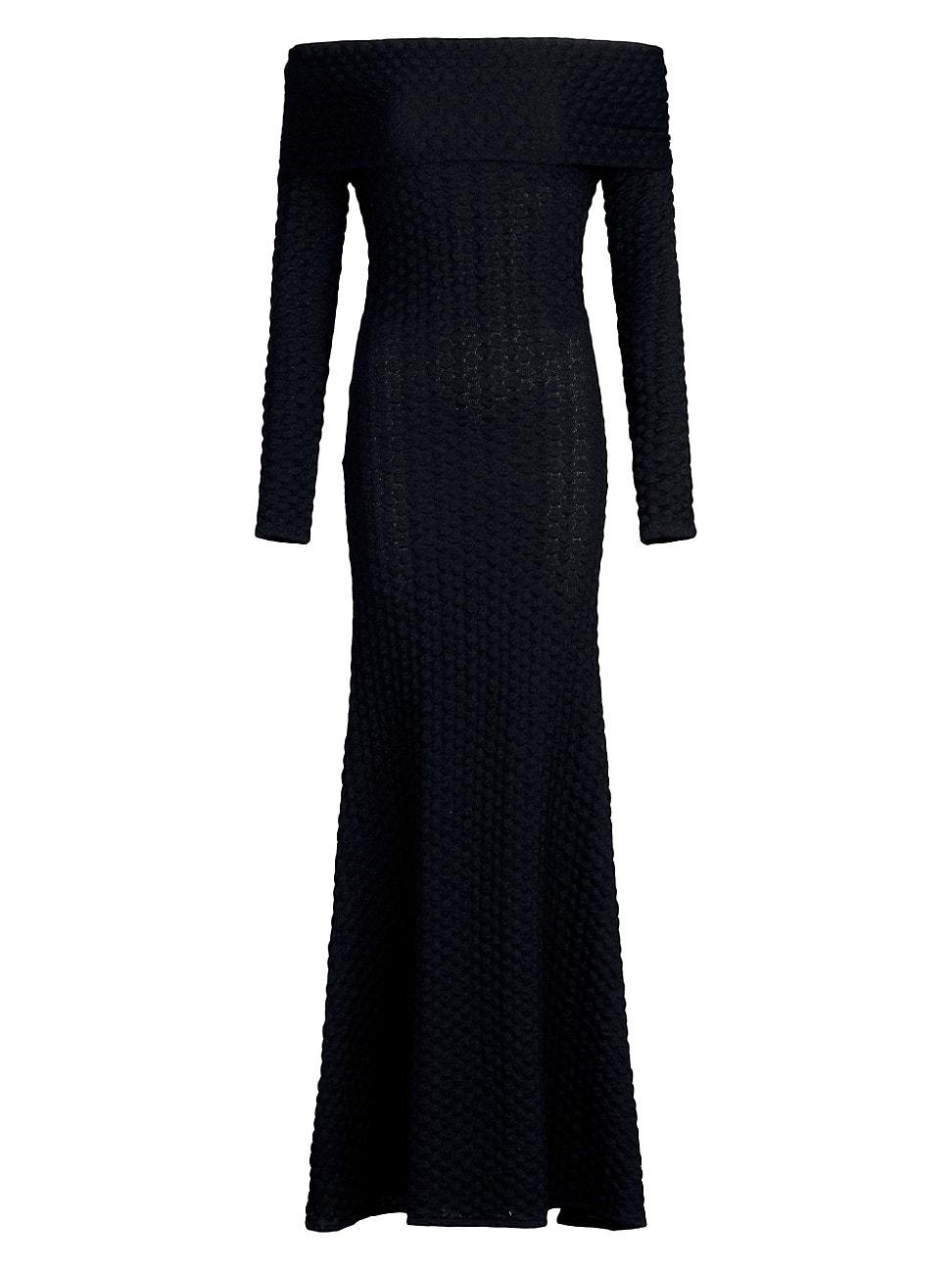 Womens Ozara Knit Off-The-Shoulder Maxi Dress Product Image