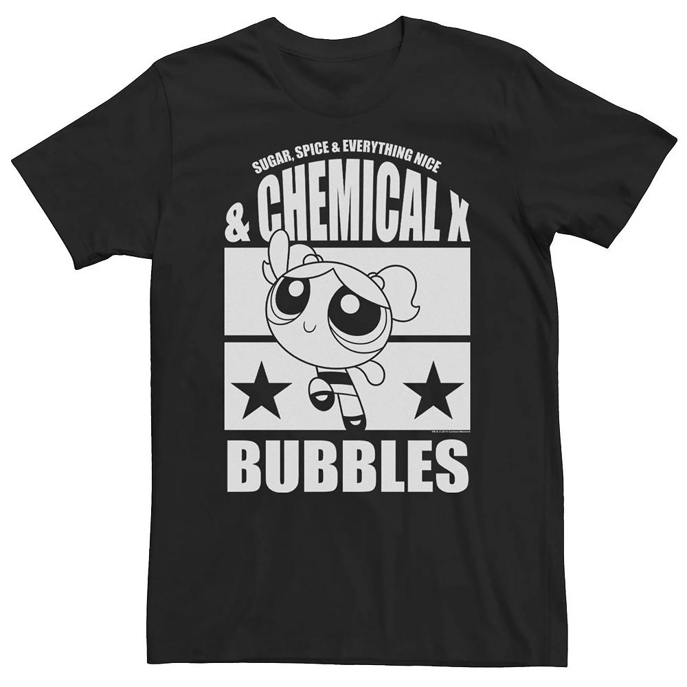 Big & Tall Cartoon Network The Powerpuff Girls Chemical X Bubbles Tee, Men's,  Product Image