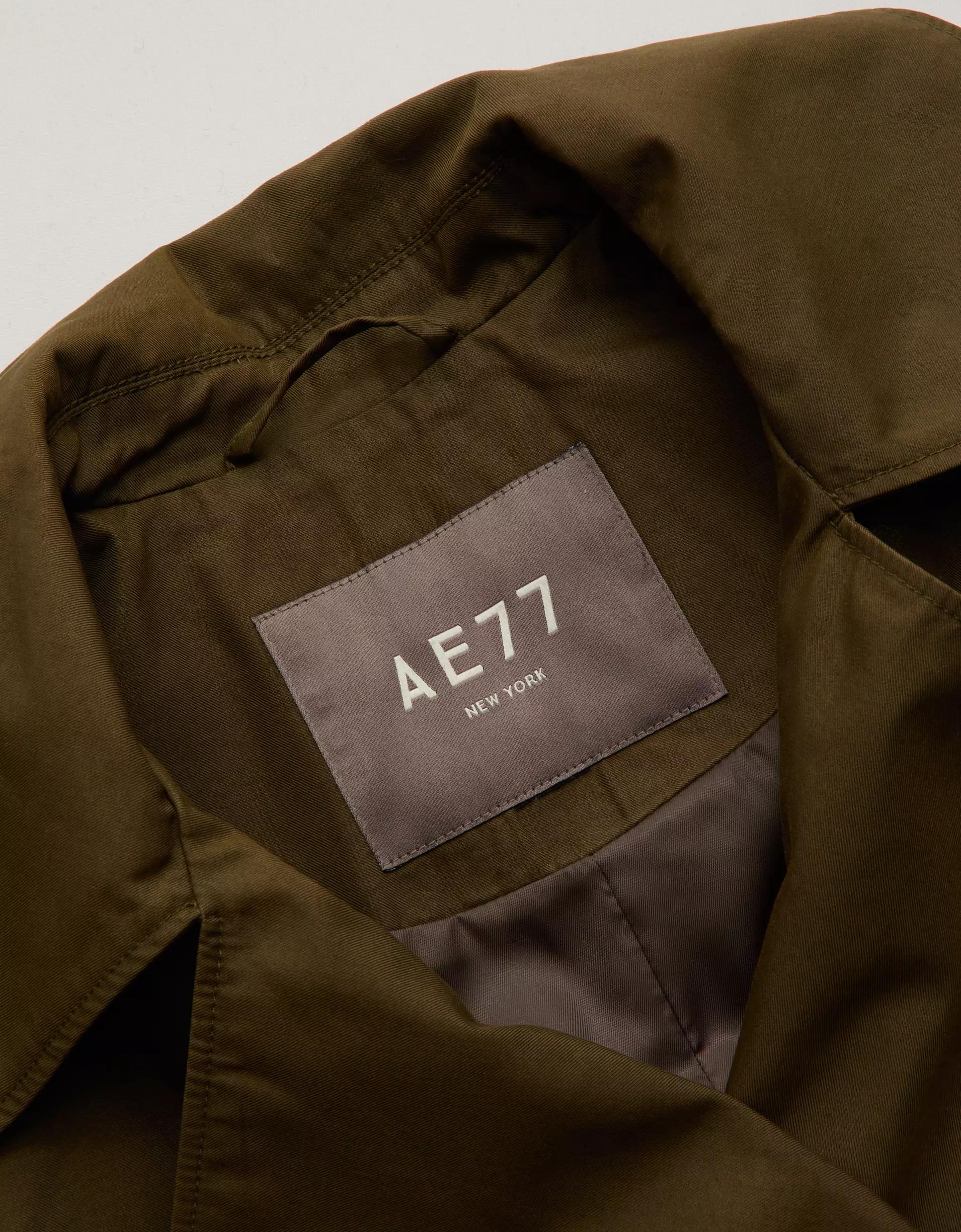 AE77 Premium Dolman Trench Coat Product Image