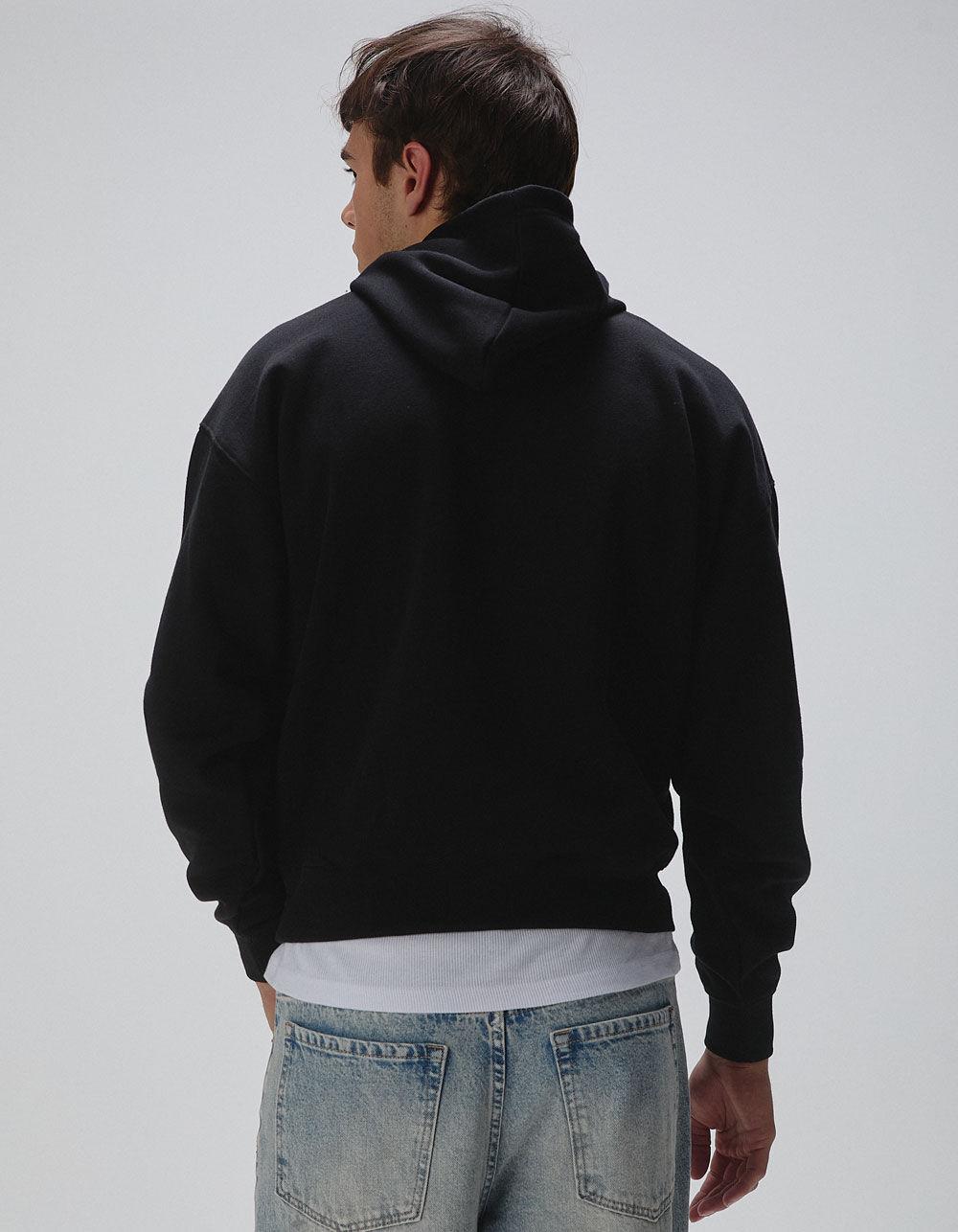 RSQ Mens Oversized Pullover Hoodie - BLACK Product Image