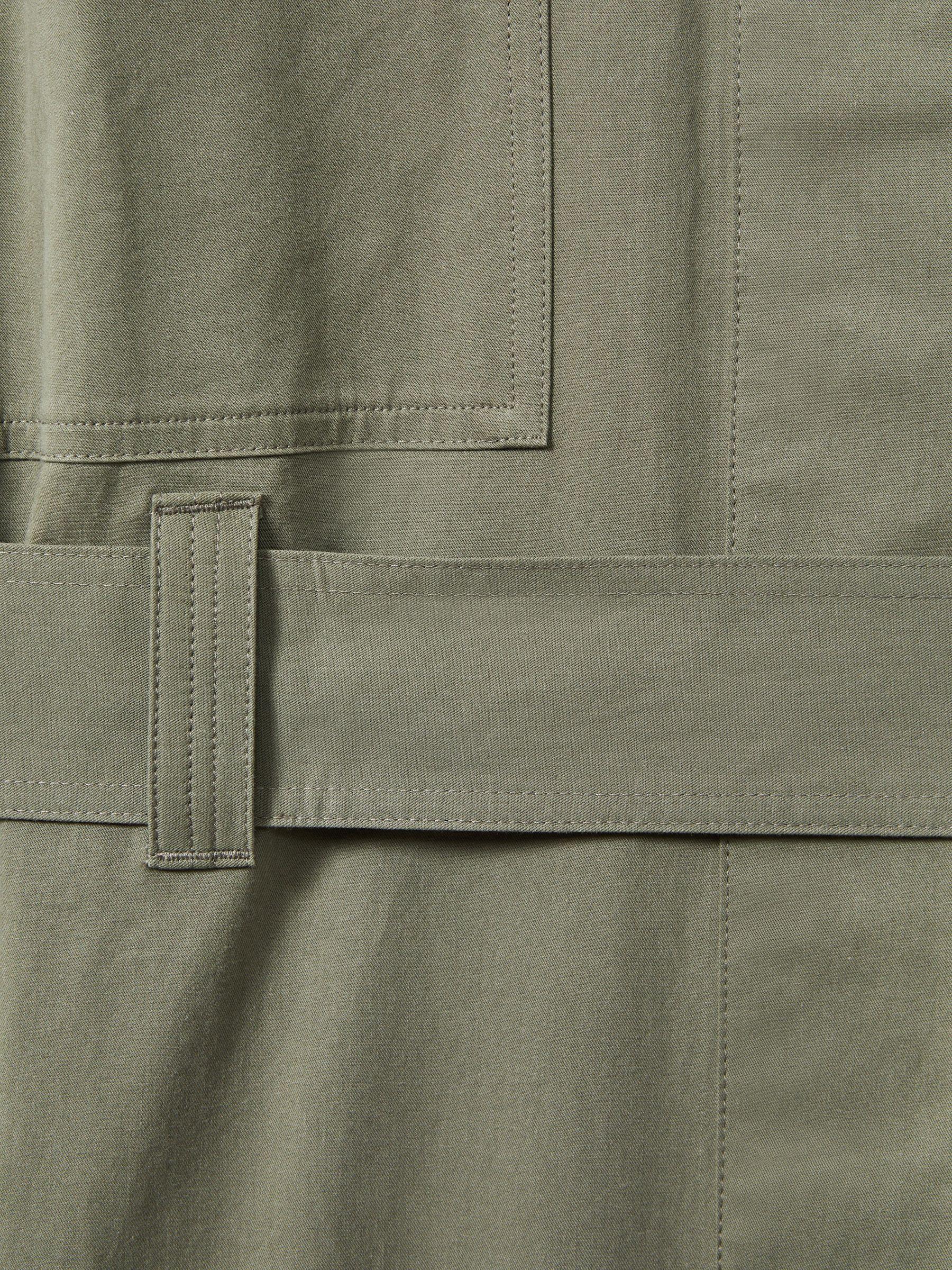 Utility Belted Midi Dress in Sage Product Image