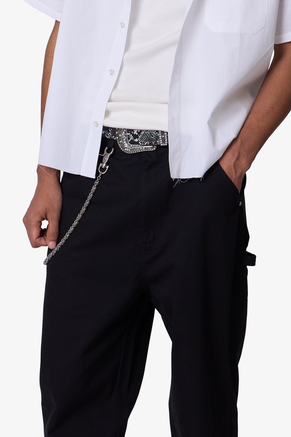 Ultra Baggy Chino Pants - Black Product Image