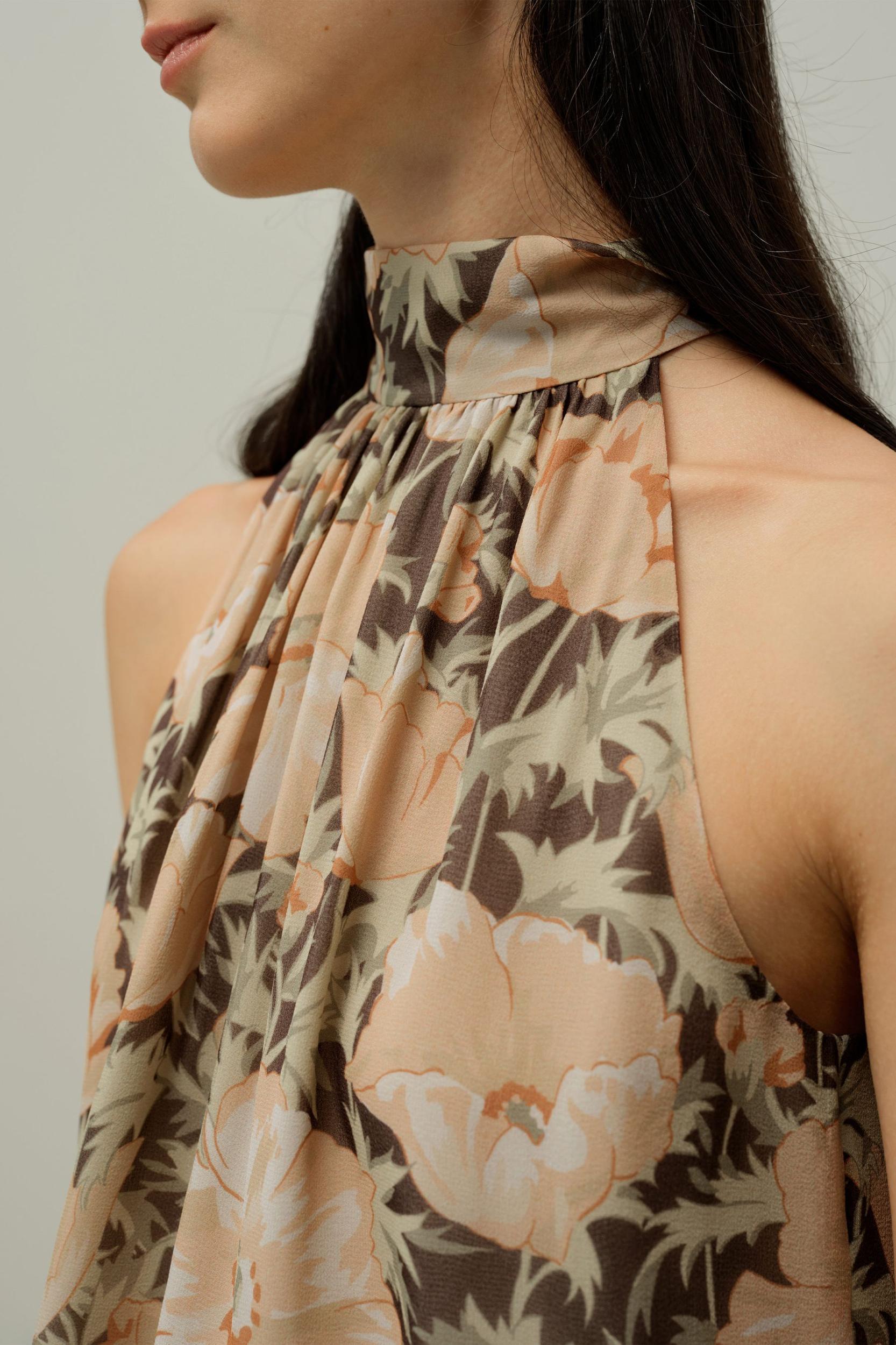 Poppy Parade Silk Top - Made With Liberty Fabric Product Image