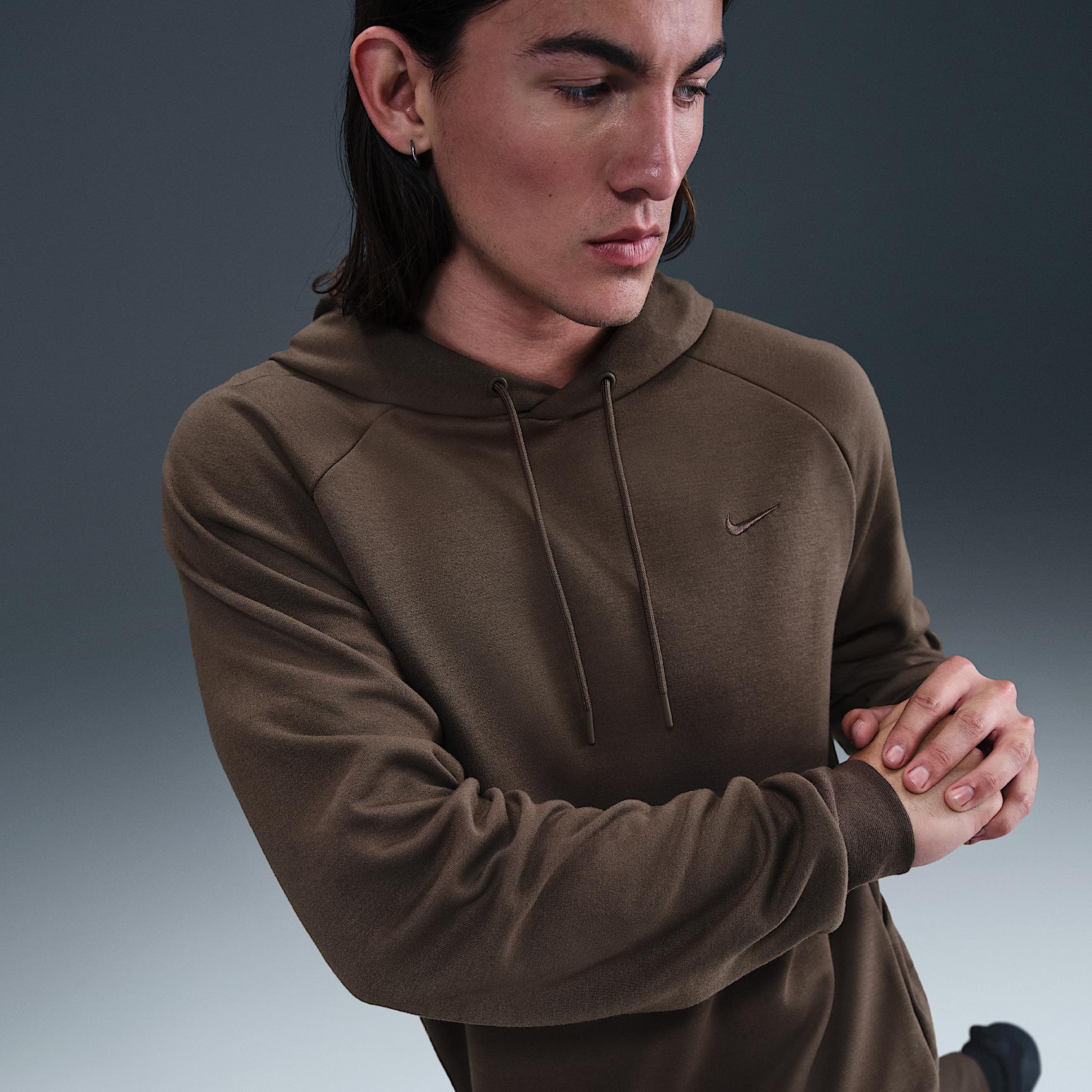 Nike Mens Primary Fleece Dri-FIT UV Pullover Performance Hoodie | FZ0969-237 Product Image