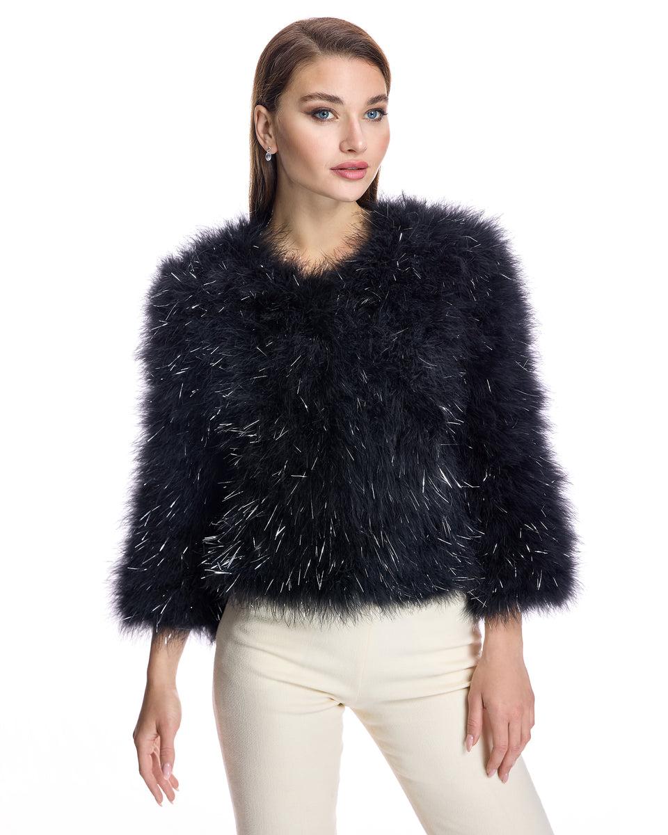 Metallic Feather Bolero-Maximilian Product Image