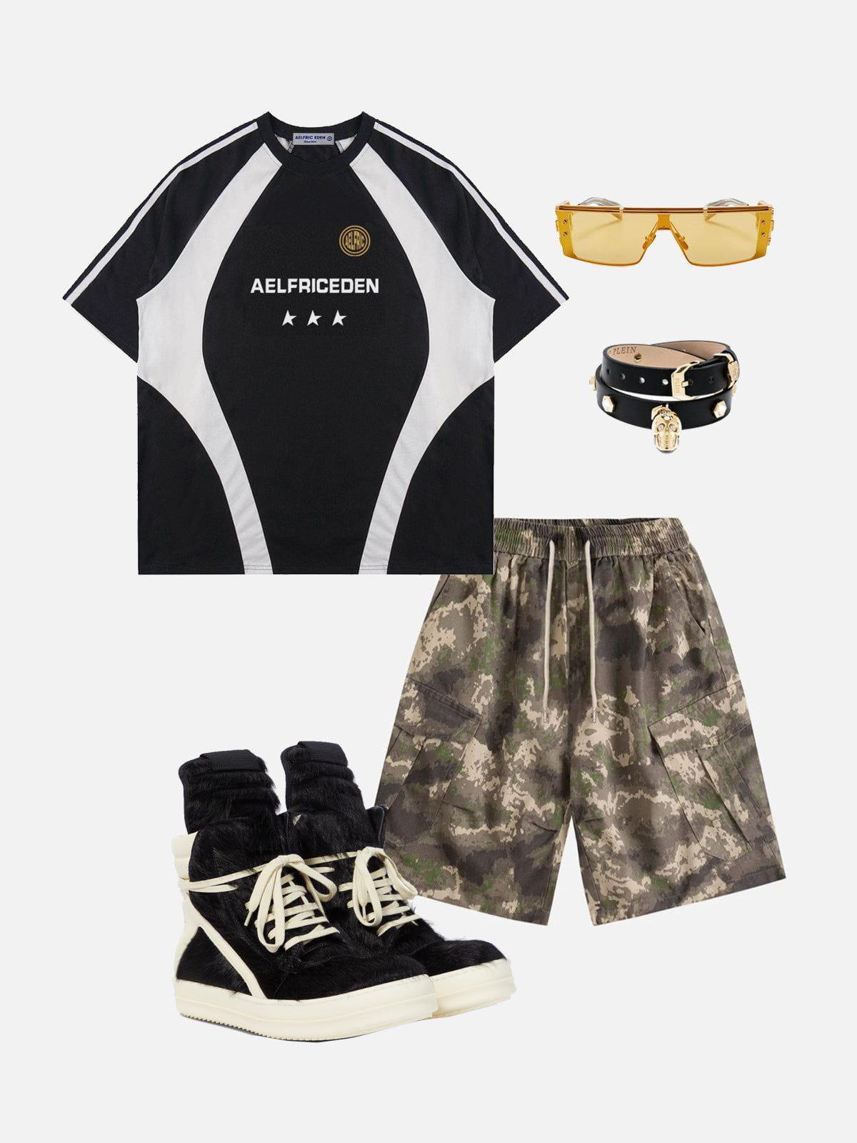 Aelfric Eden Multi-Pocket Camo Shorts Product Image