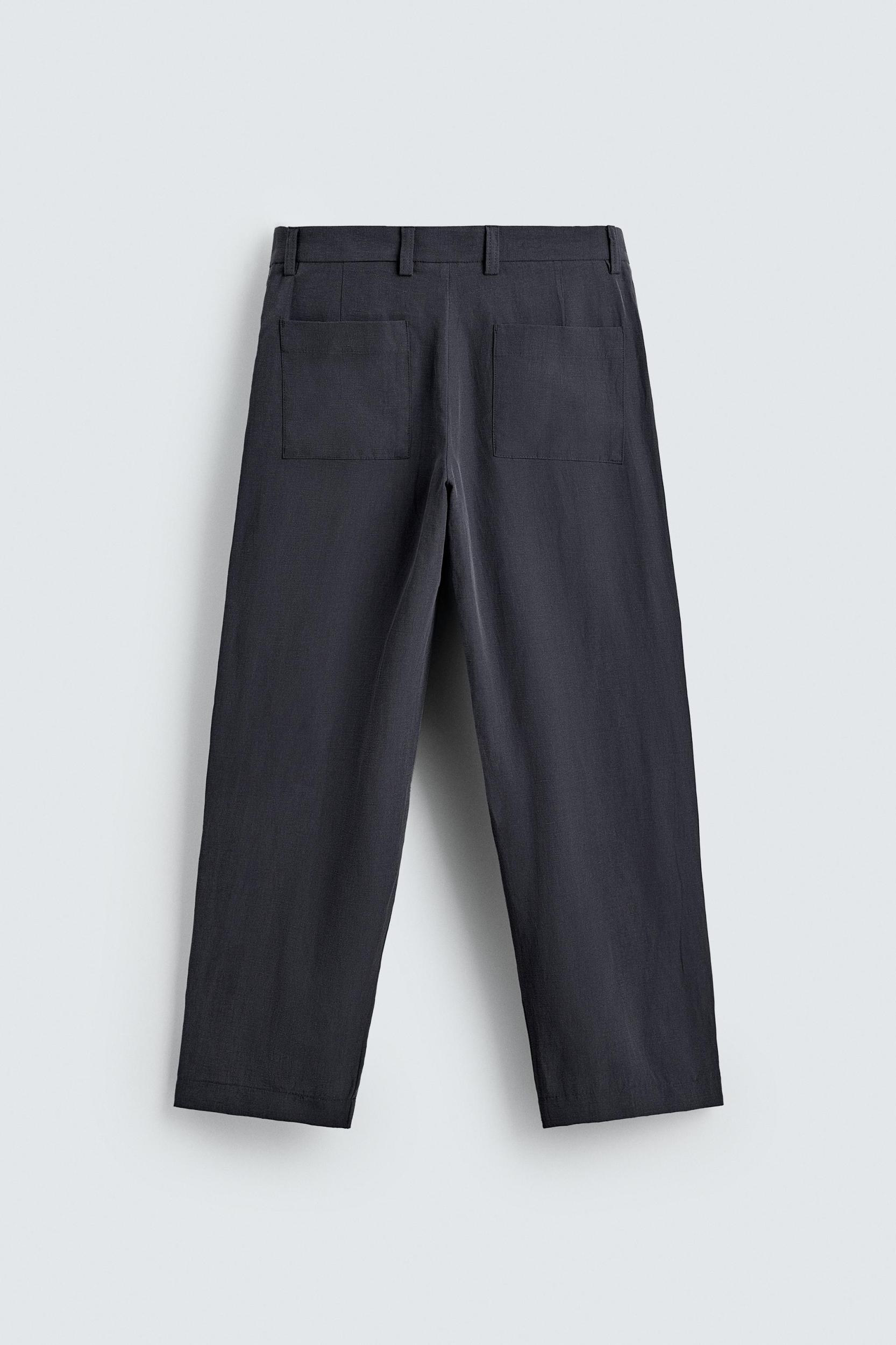 FLOWY STRAIGHT FIT PANTS Product Image