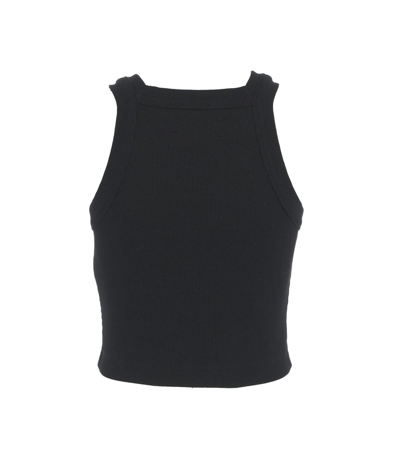 Ribbed top with embroidered logo Product Image