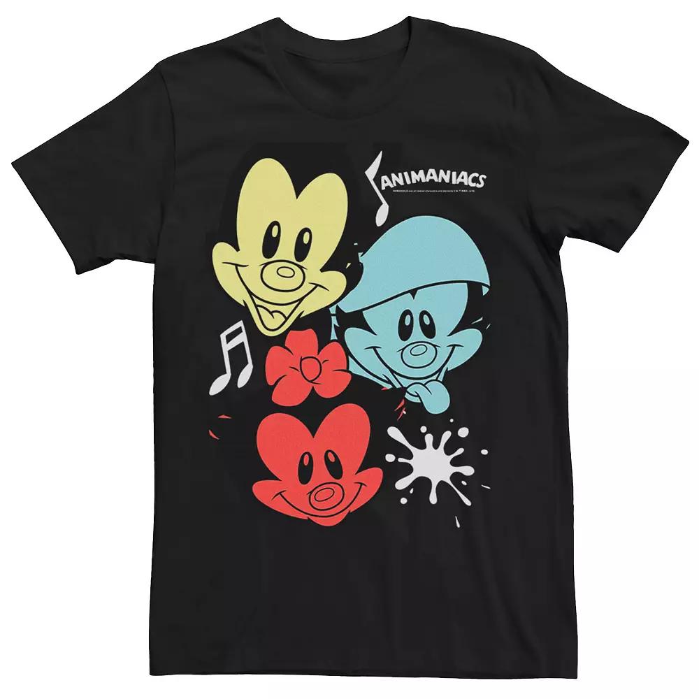 Men's Animaniacs Yakko Wakko Dot Colorful Portraits Tee,  Product Image