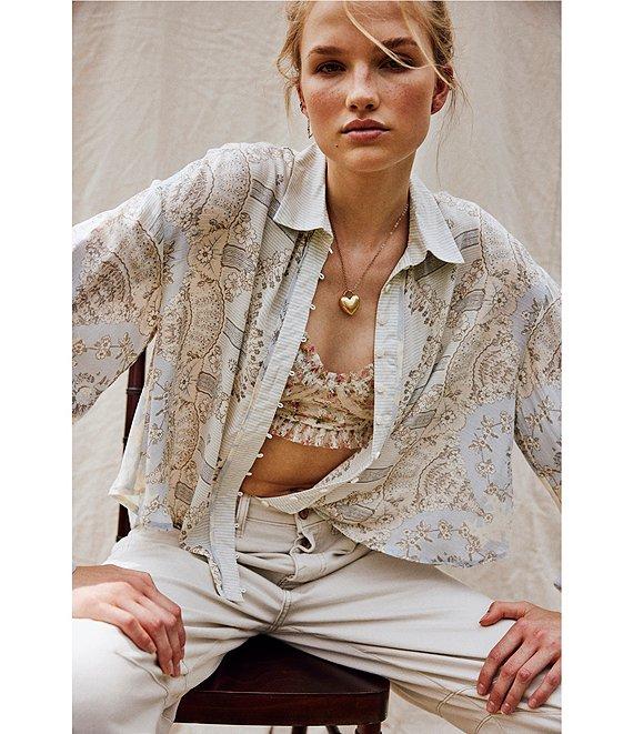 Free People We The Free Good Luck Mid Rise Cropped Barrel Jeans Product Image