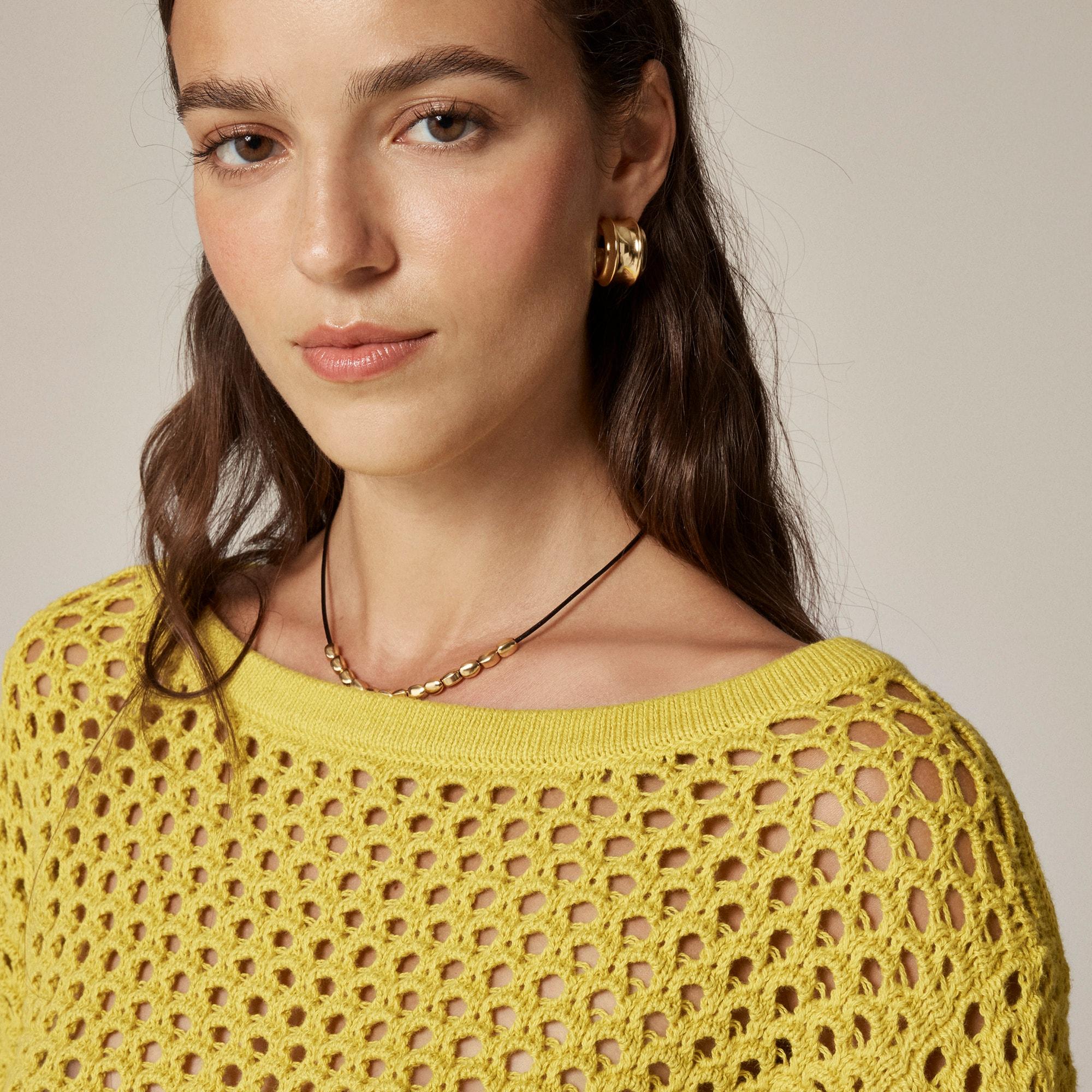 Pointelle boatneck sweater Product Image