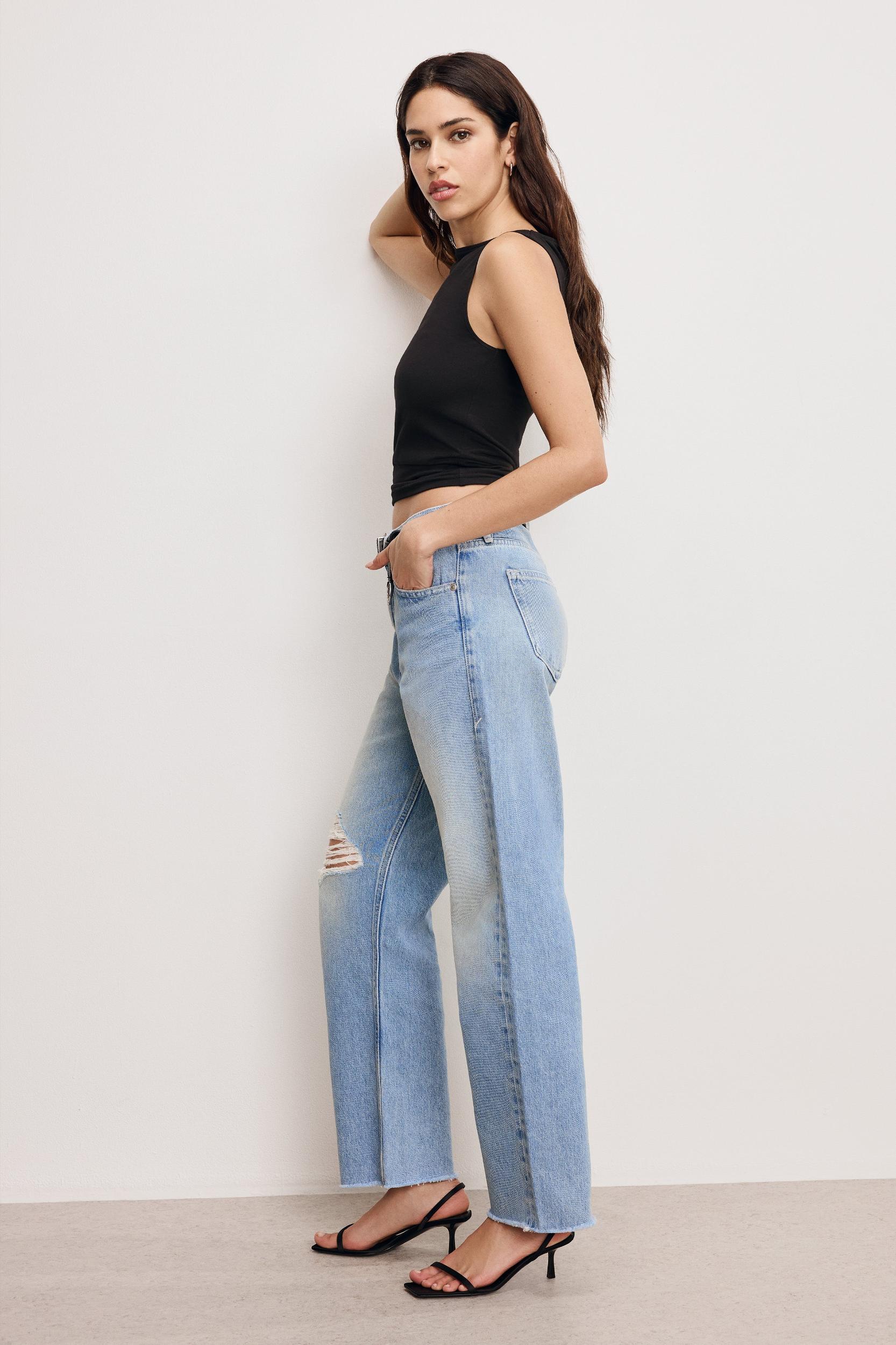 GOOD RELAXED STRAIGHT JEANS | INDIGO887 Product Image