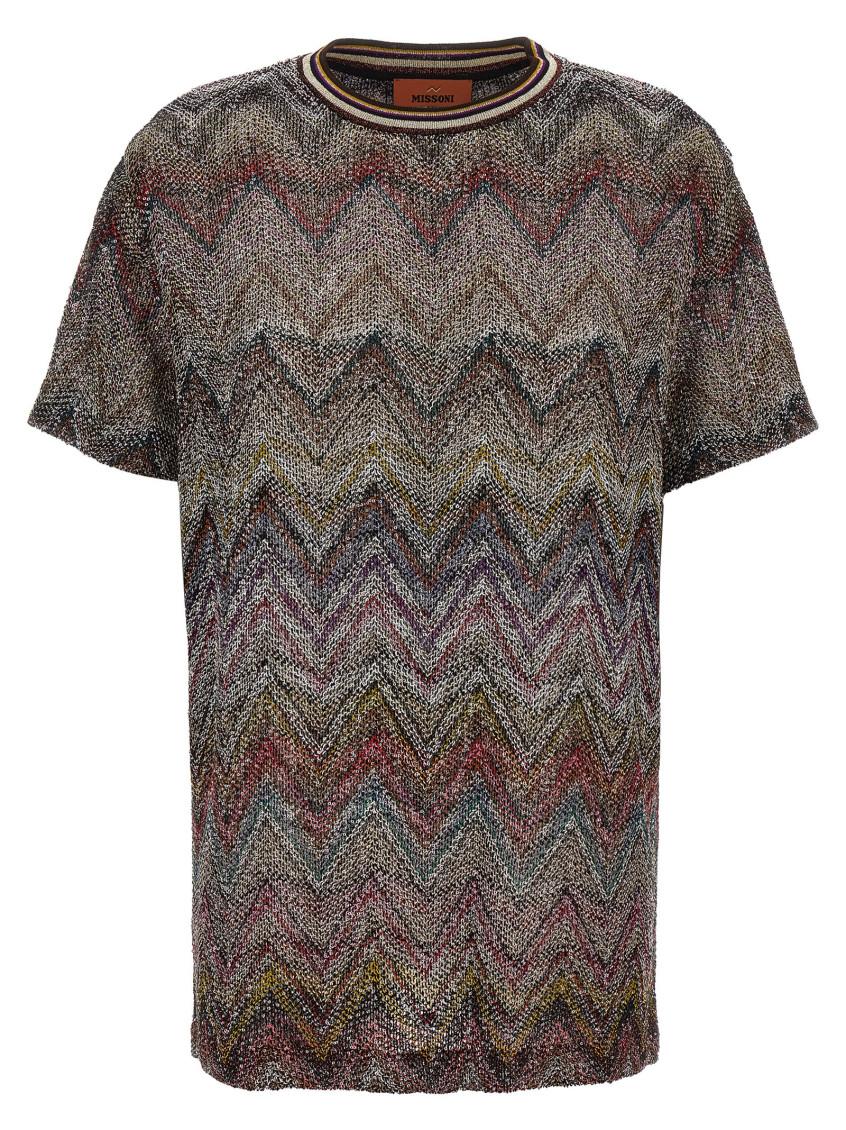 MISSONI Caperdoni Short Sleeve T-shirt With Sequin In Multi Product Image