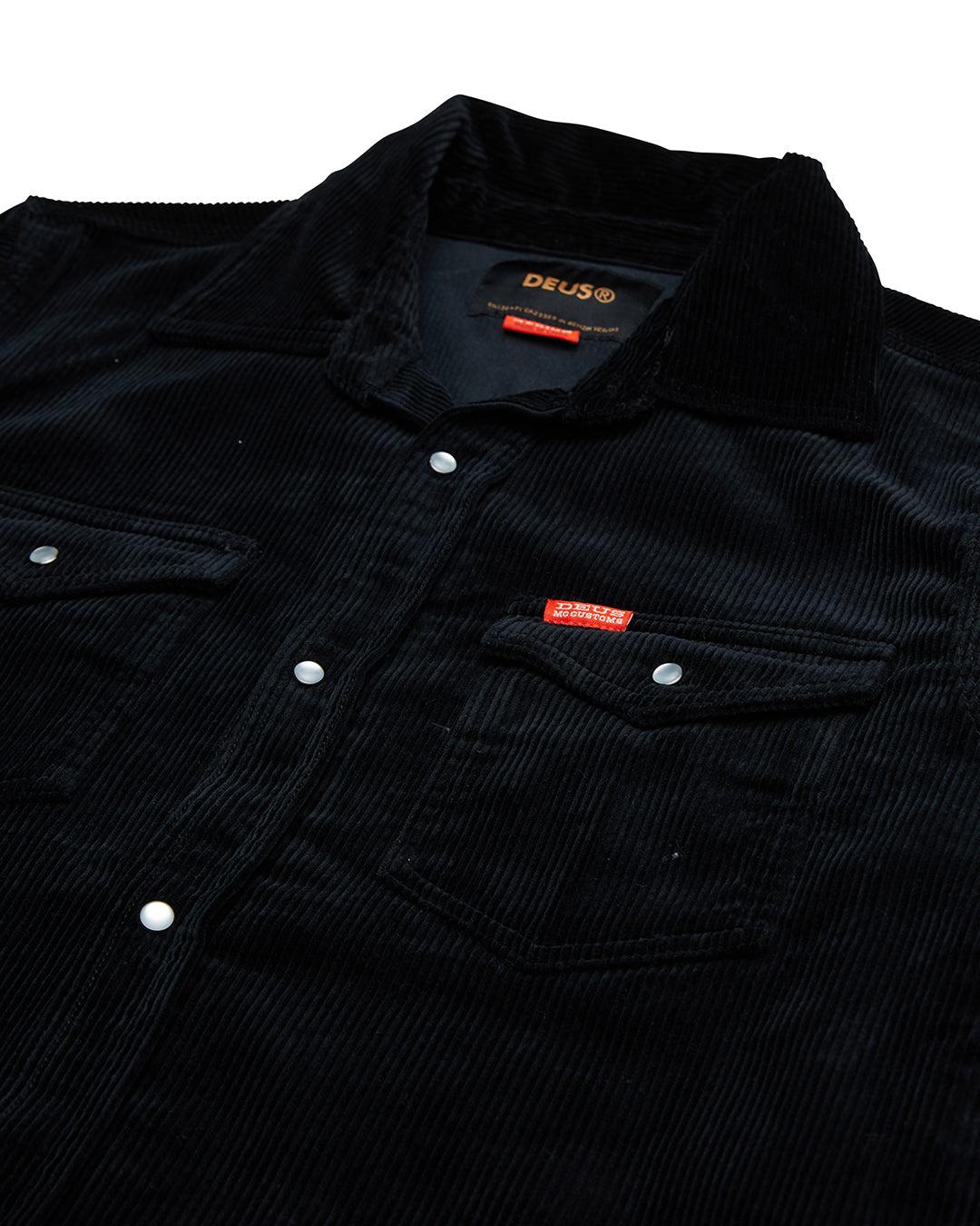 Western Cord Shirt - Black Product Image